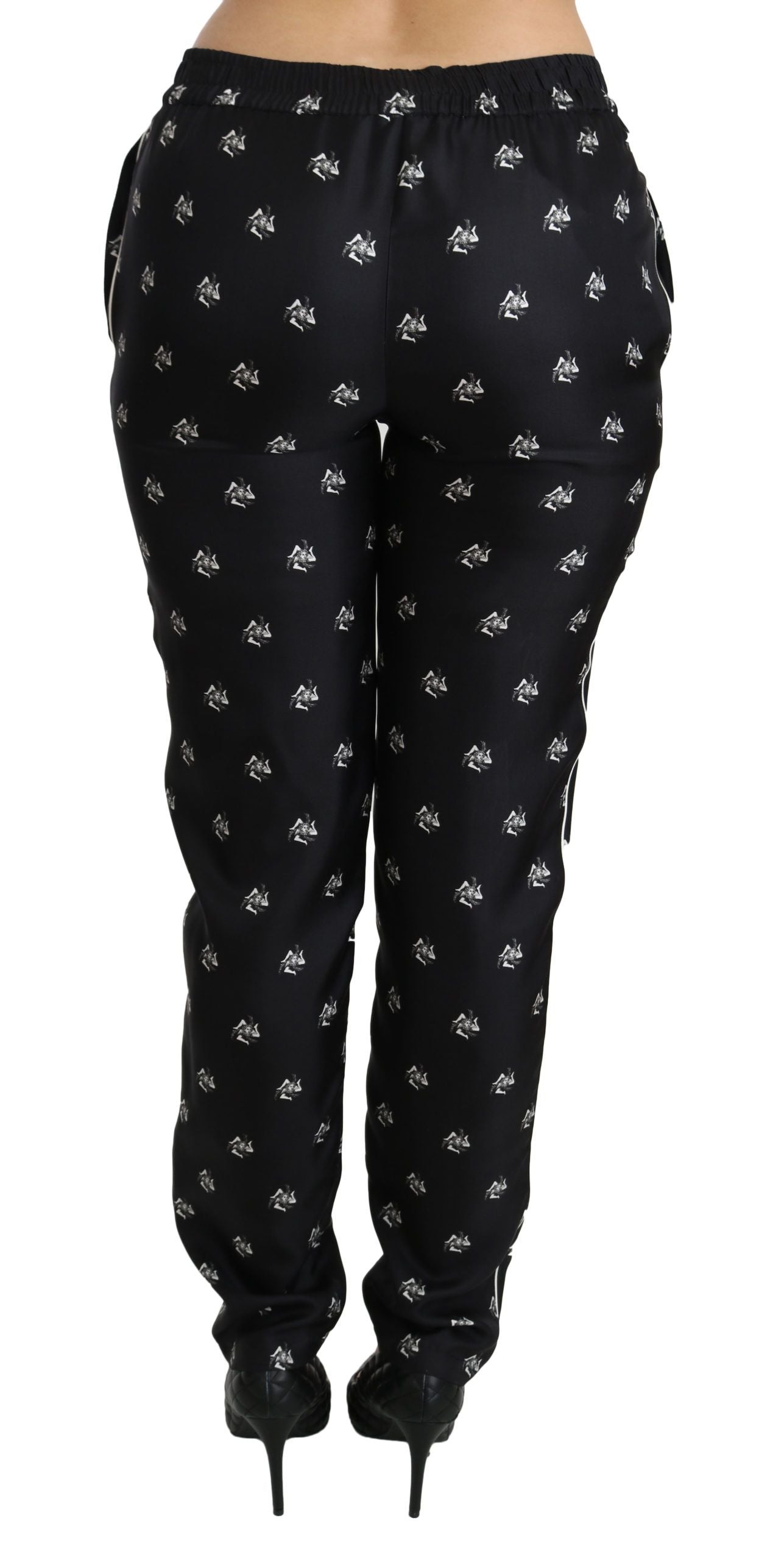 Elegant Mid Waist Skinny Silk Pants - ventzia