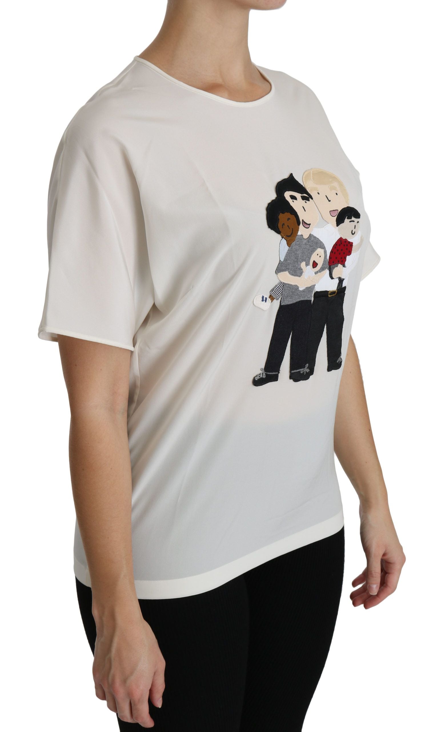 Elegant Silk Blend Round Neck Top - ventzia
