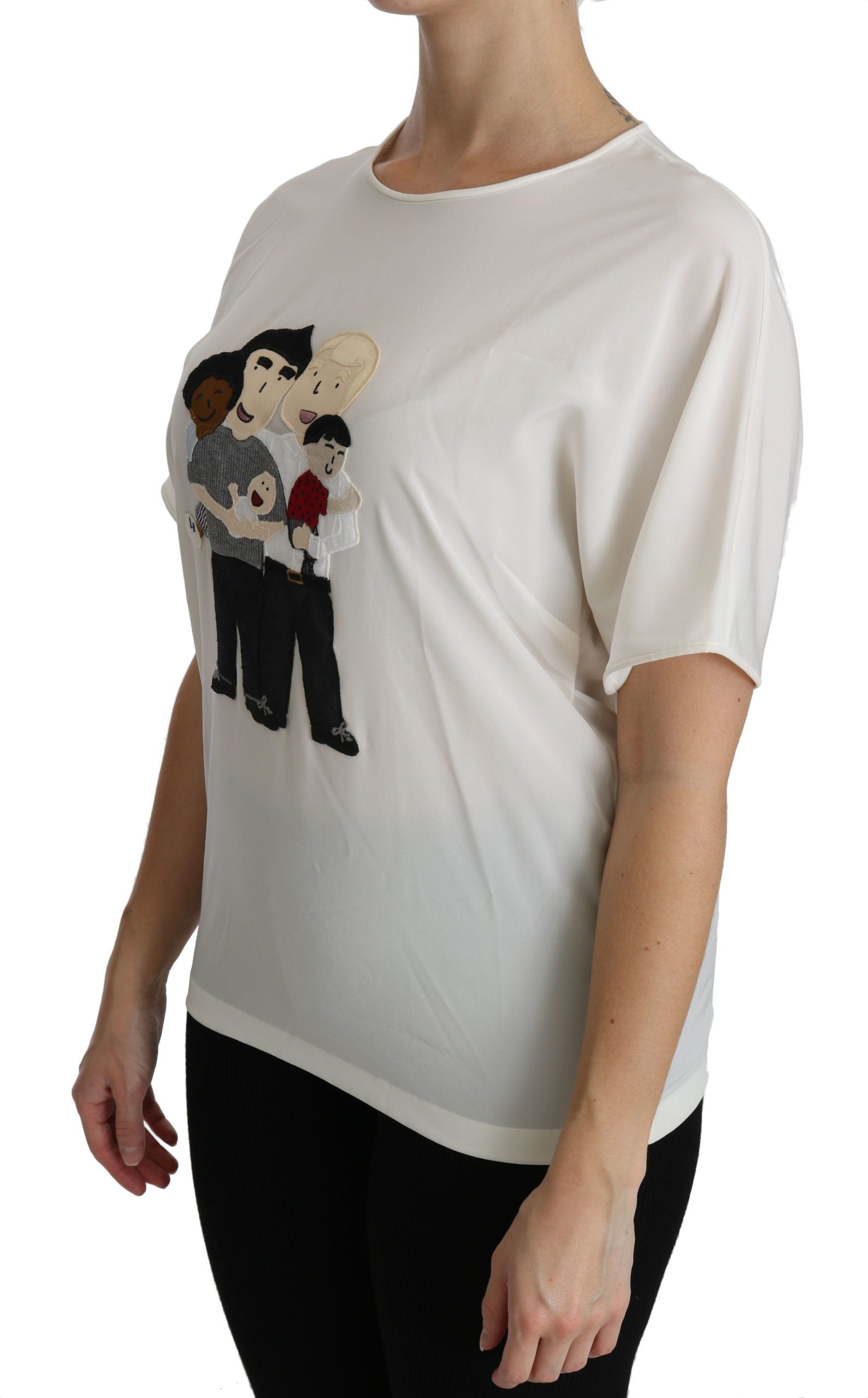 Elegant Silk Blend Round Neck Top - ventzia