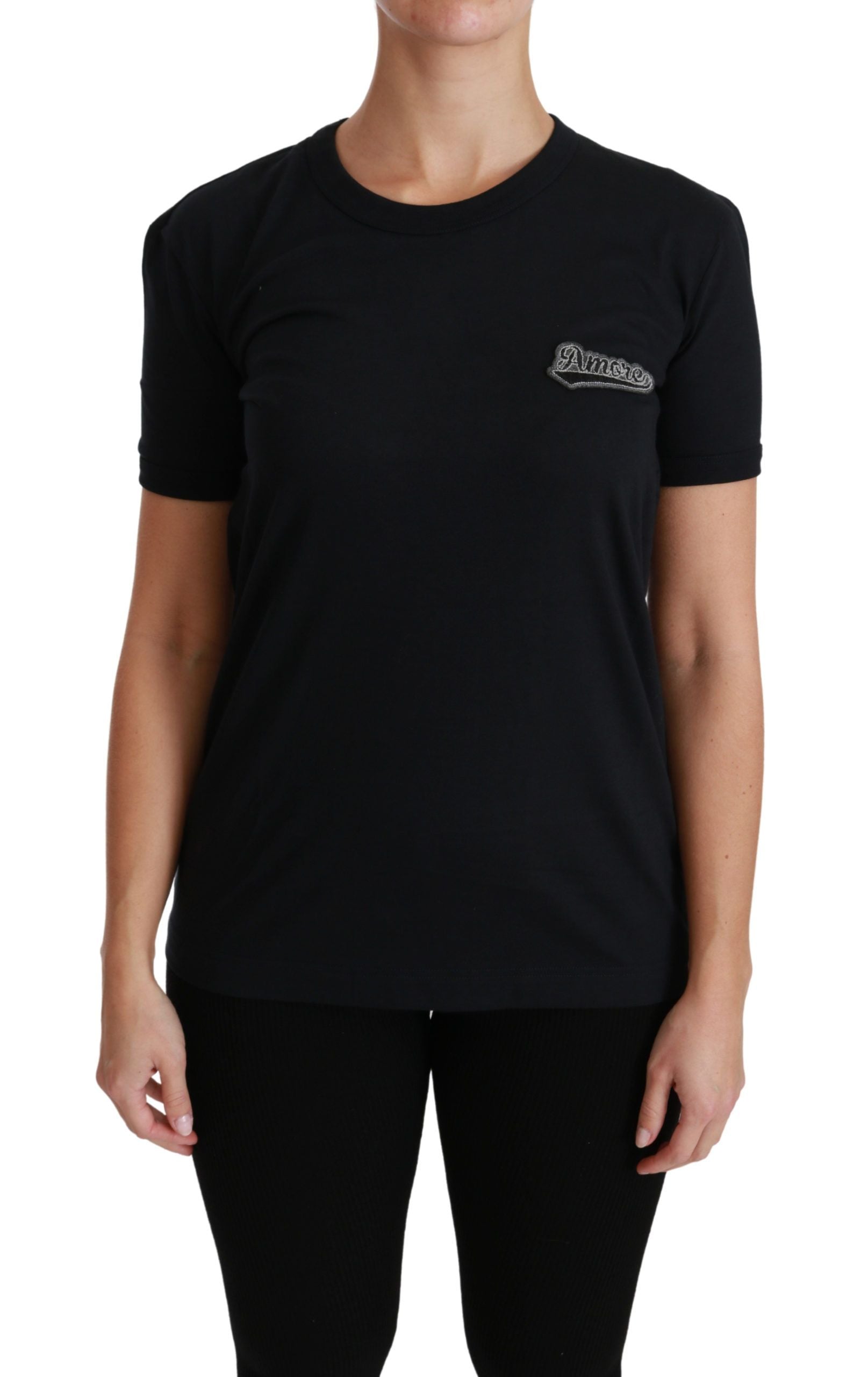 Elegant Crewneck Blue Amore Tee - ventzia