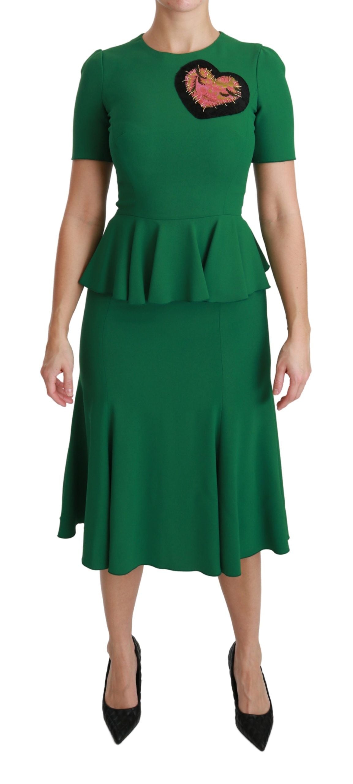 Enchanted Green Mermaid Midi Dress - ventzia