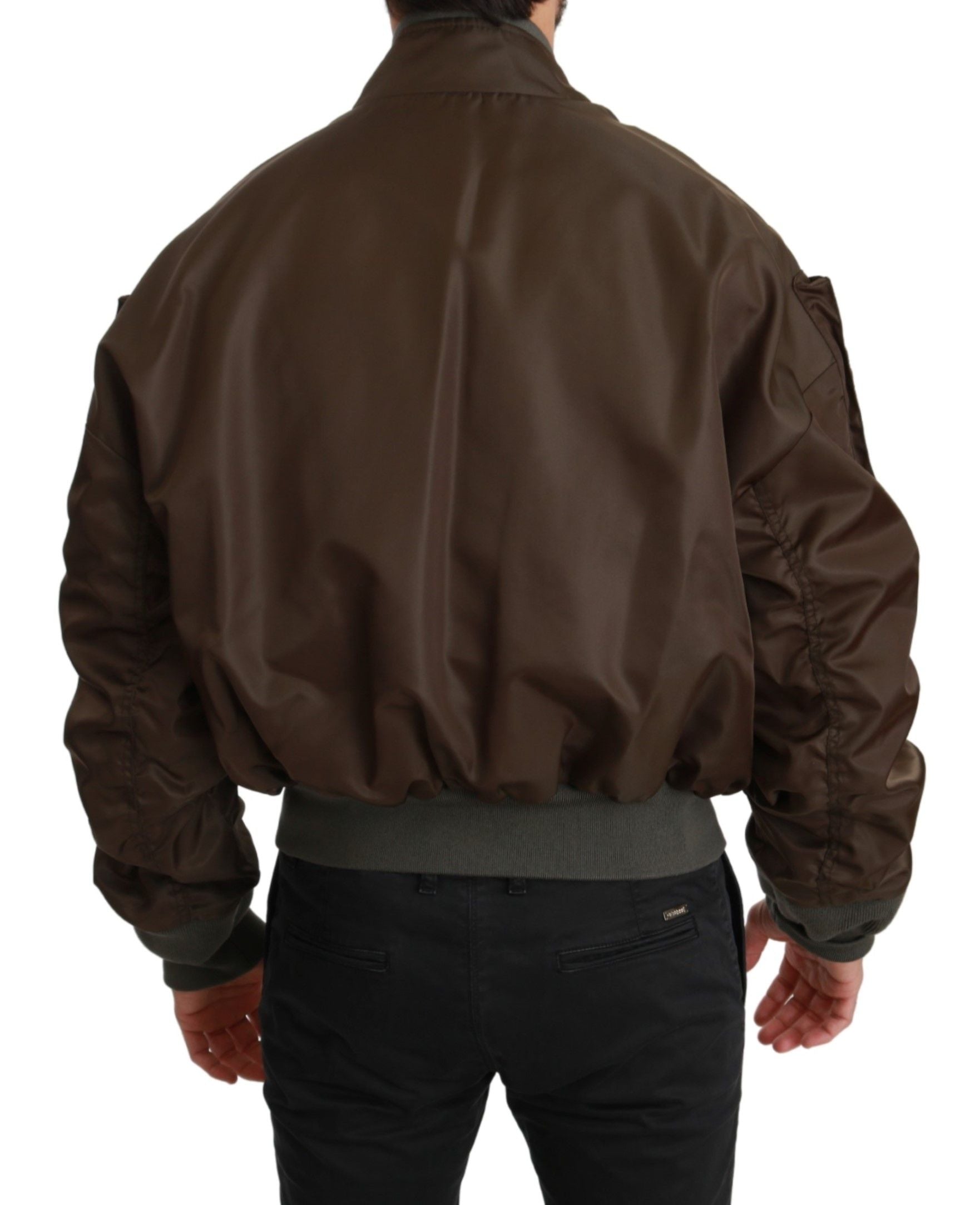 Sequined Double-Breasted Bomber Jacket - ventzia