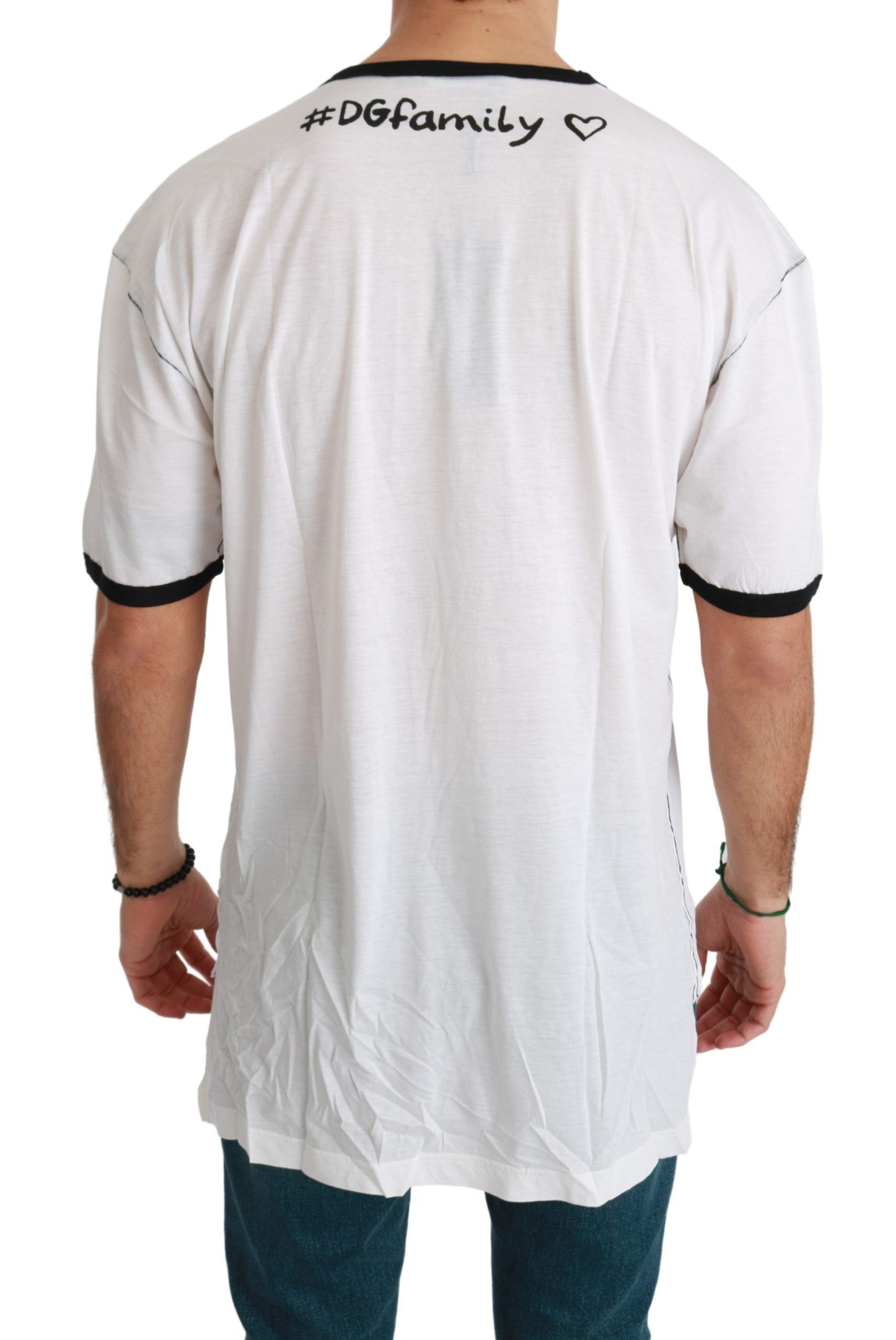 Elegant White Silk-Blend Men's T-Shirt - ventzia