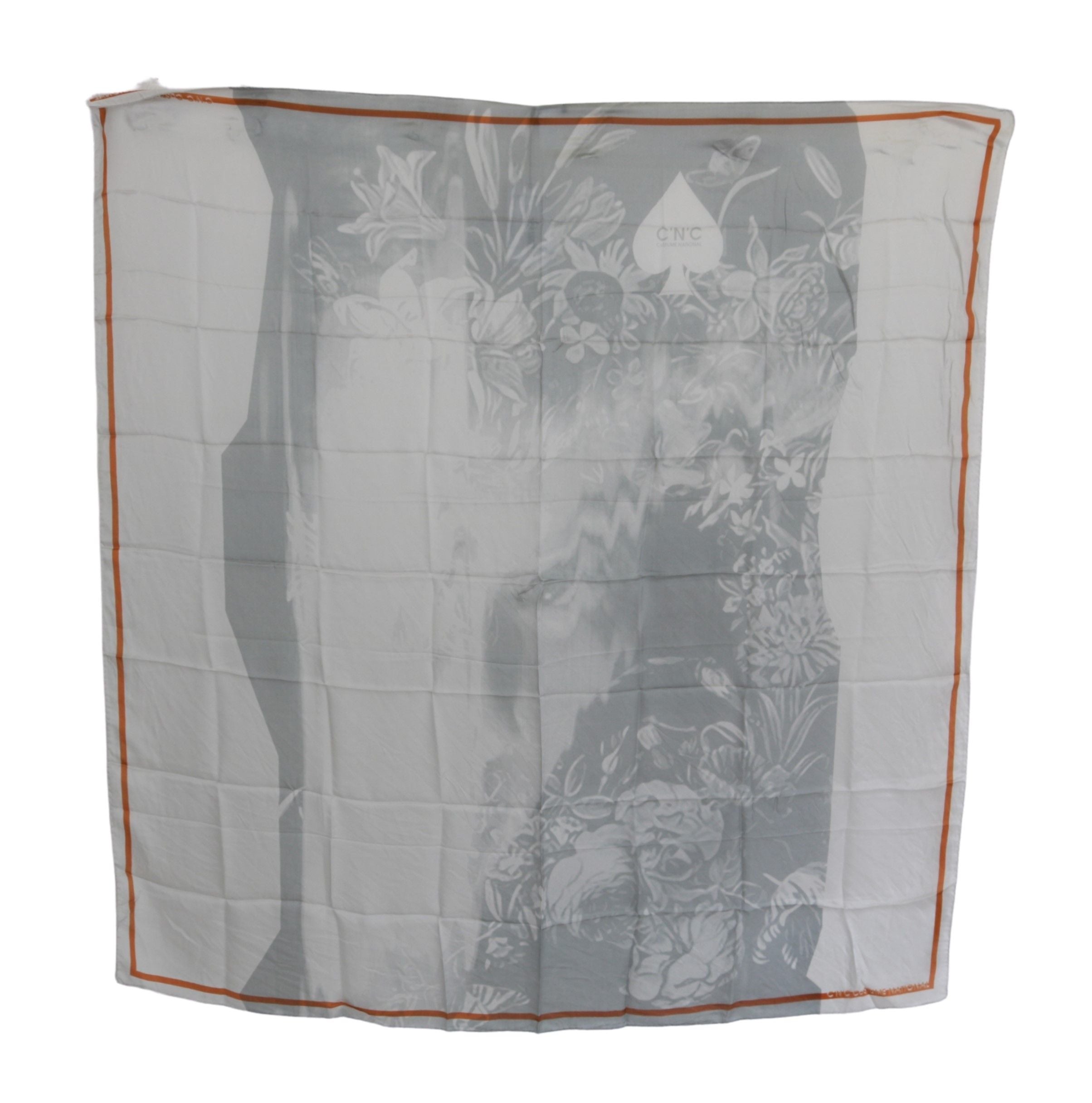 Elegant Floral Printed Silk Scarf - ventzia