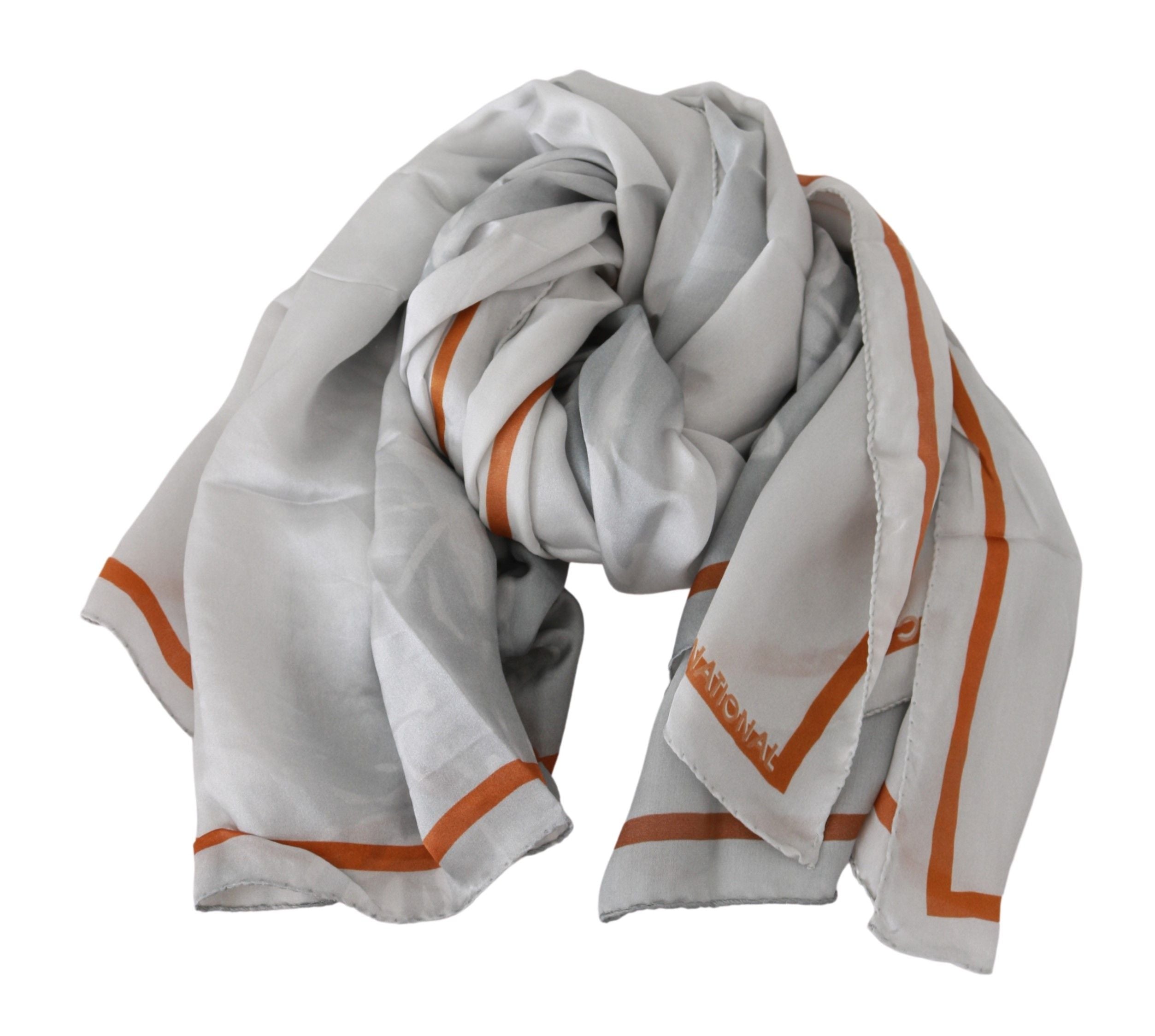 Elegant Floral Printed Silk Scarf - ventzia