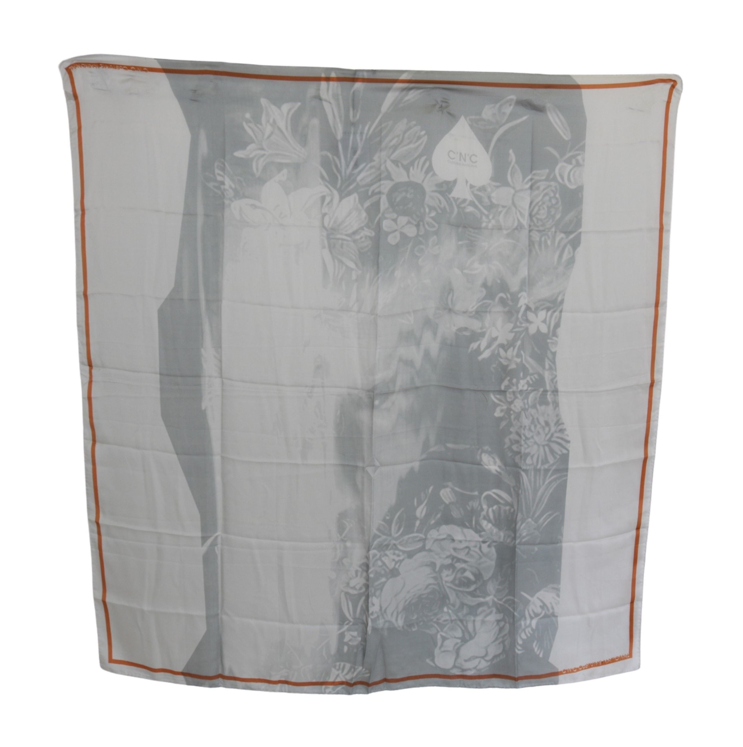 Elegant Silk Floral Scarf - ventzia