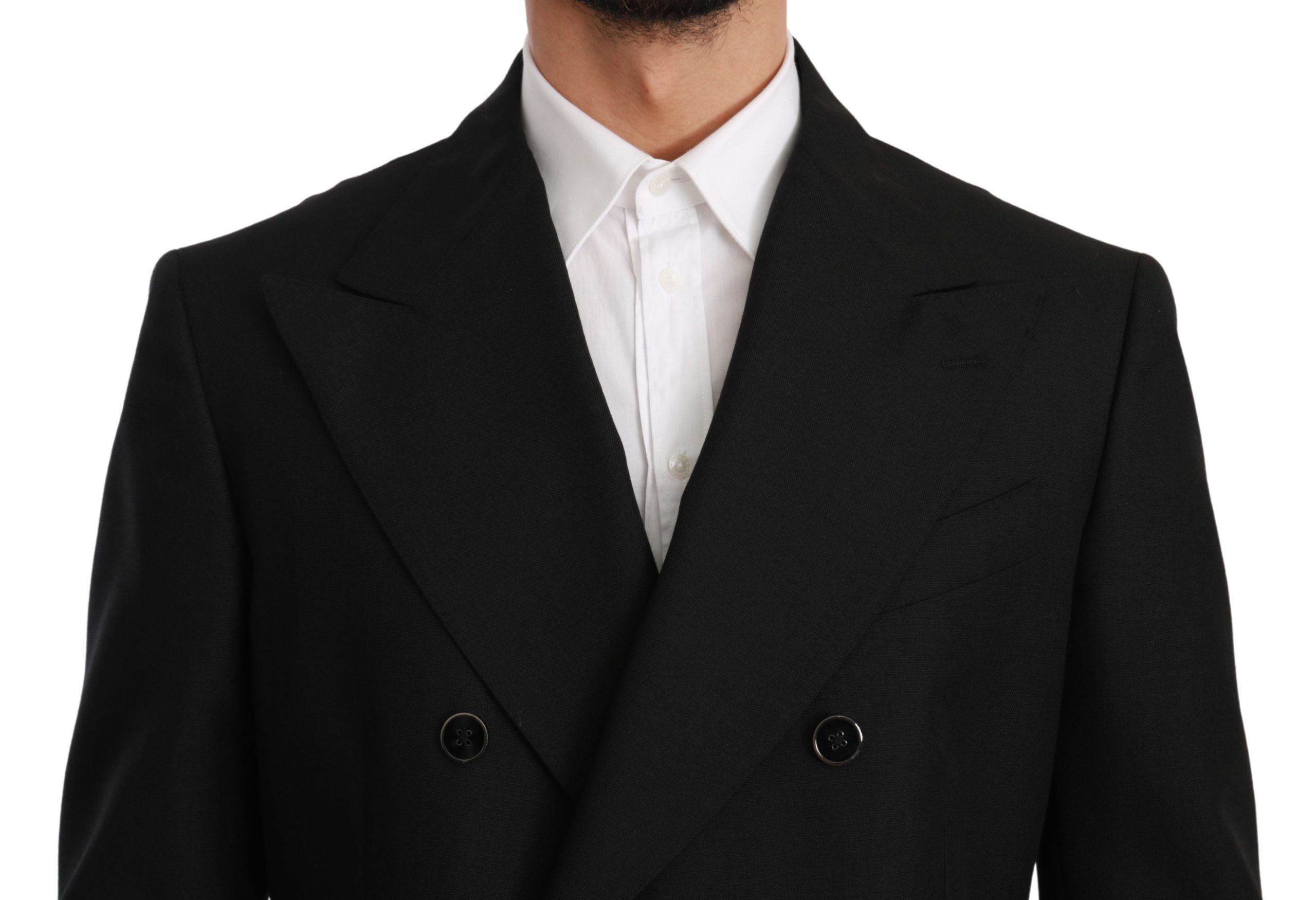 Elegant Black Slim Fit Formal Blazer - ventzia