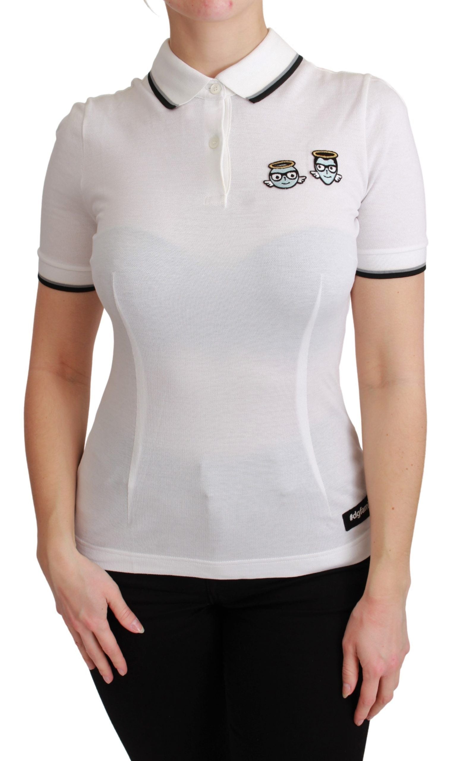Chic Polo Angel Embroidered T-shirt - ventzia