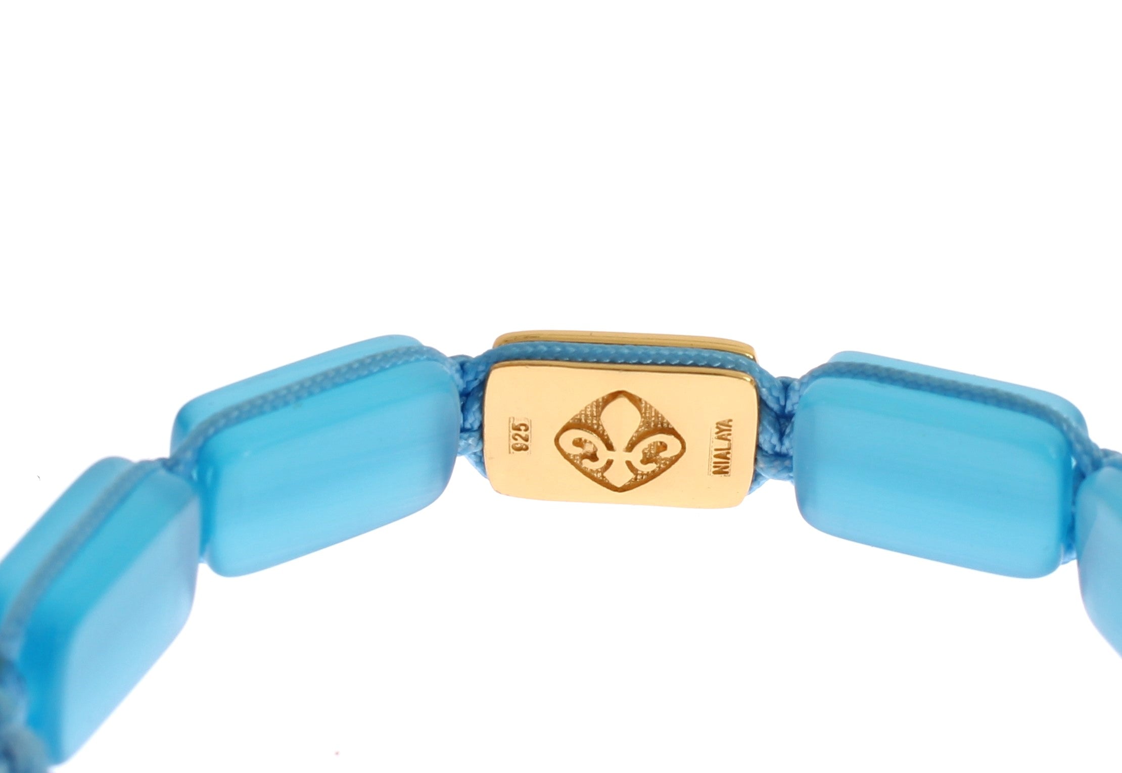 Elegant Blue Opal & Diamond-Studded Bracelet - ventzia