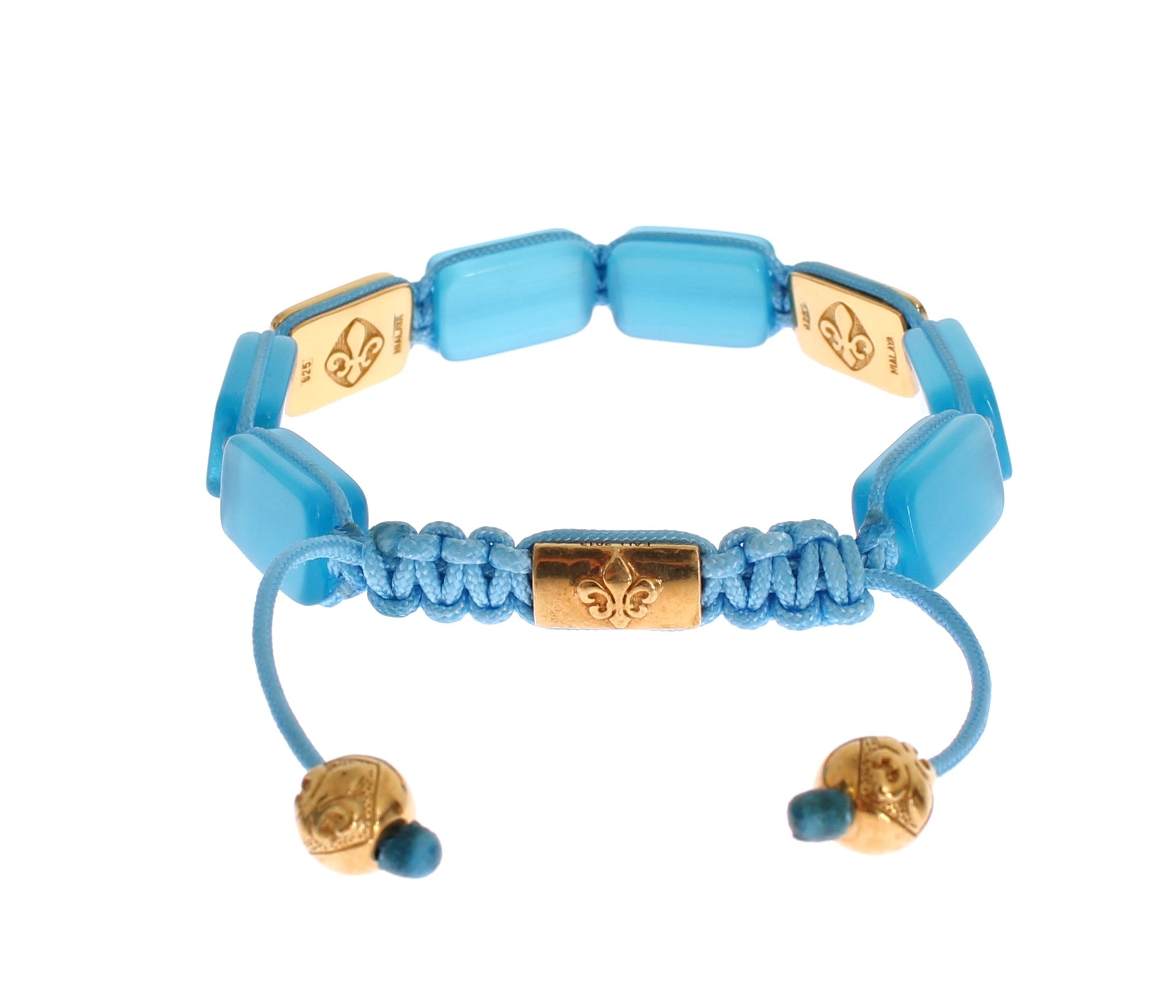 Elegant Blue Opal & Diamond-Studded Bracelet - ventzia