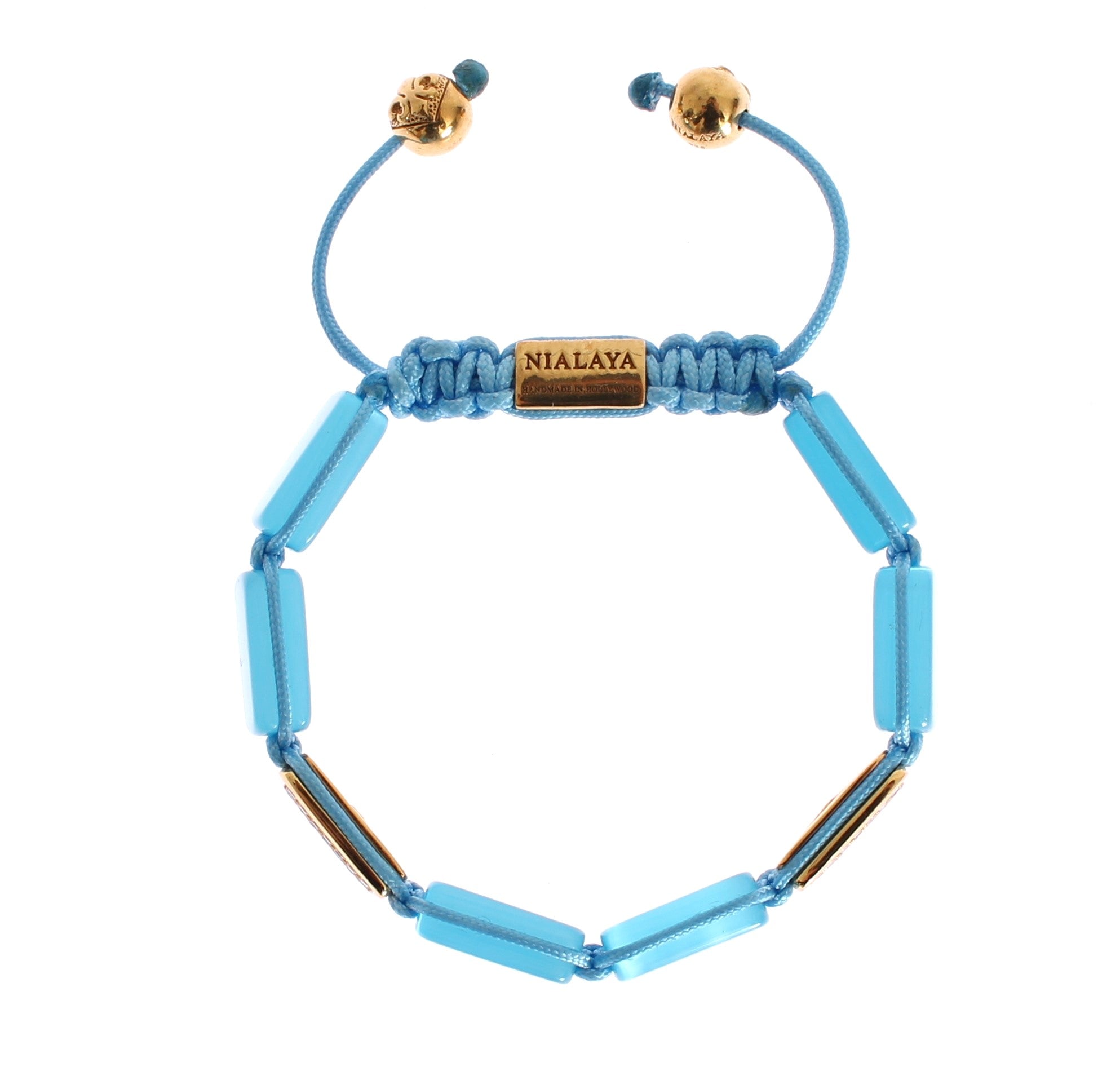 Elegant Blue Opal & Diamond-Studded Bracelet - ventzia
