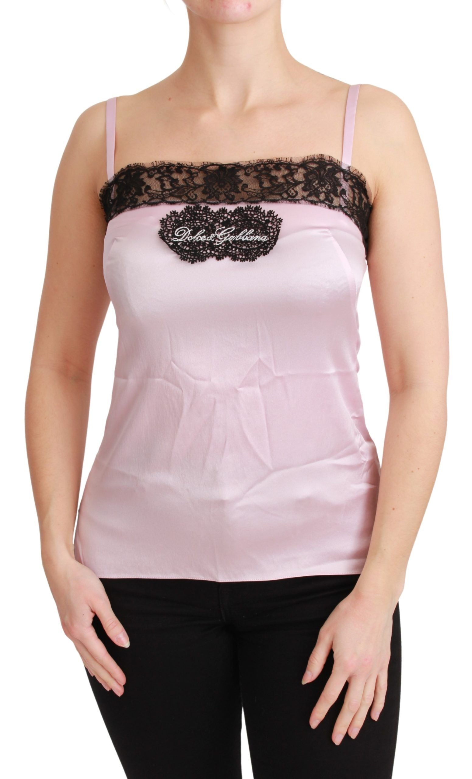 Elegant Silk Lace Detail Tank Top - ventzia