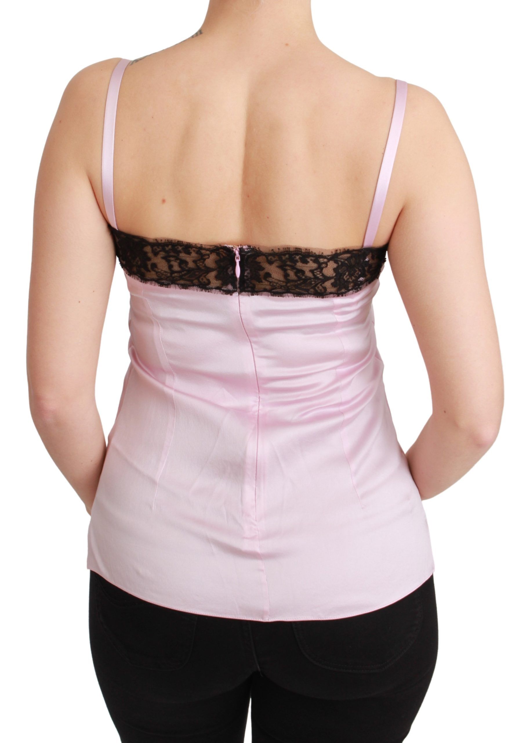 Elegant Silk Lace Detail Tank Top - ventzia