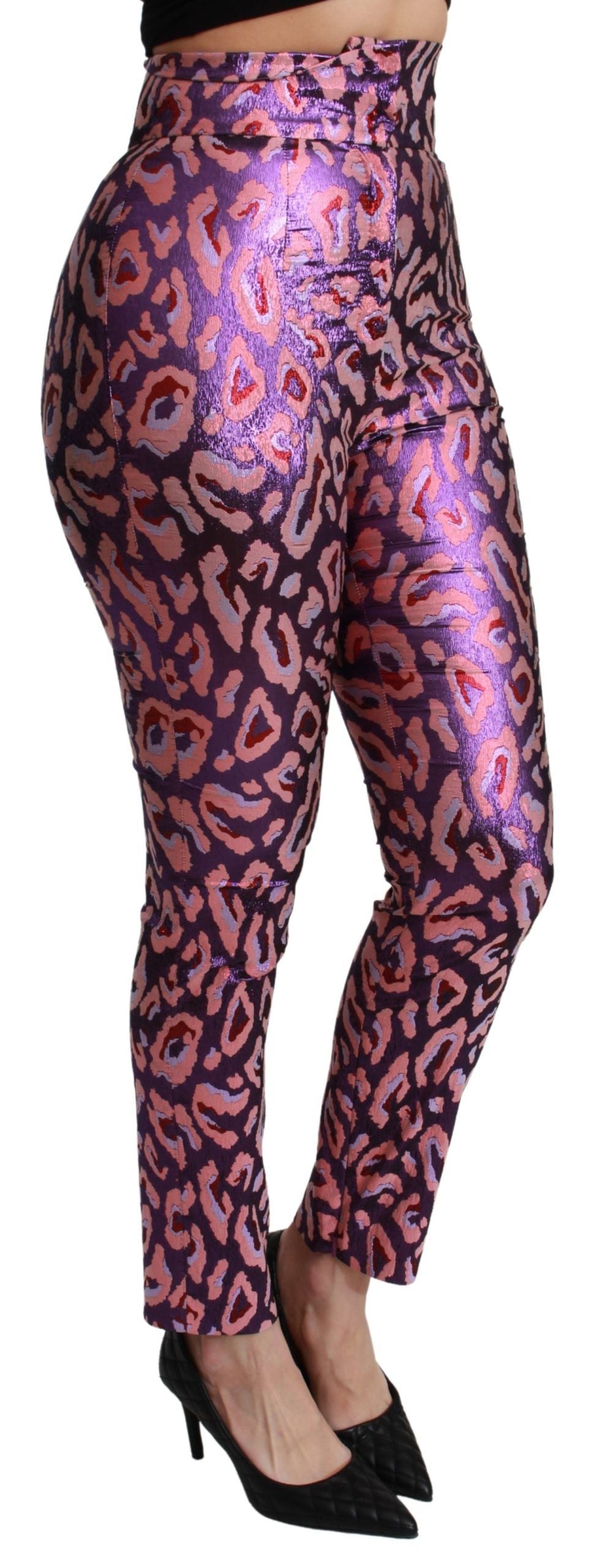 Chic Cropped High Waist Silk Blend Pants - ventzia