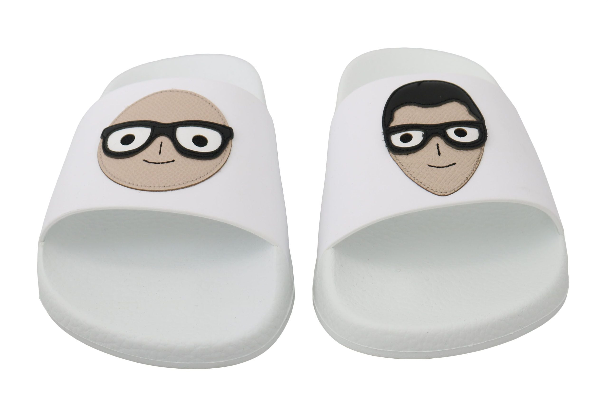 Chic White Slide Sandals - Luxury Summer Footwear - ventzia