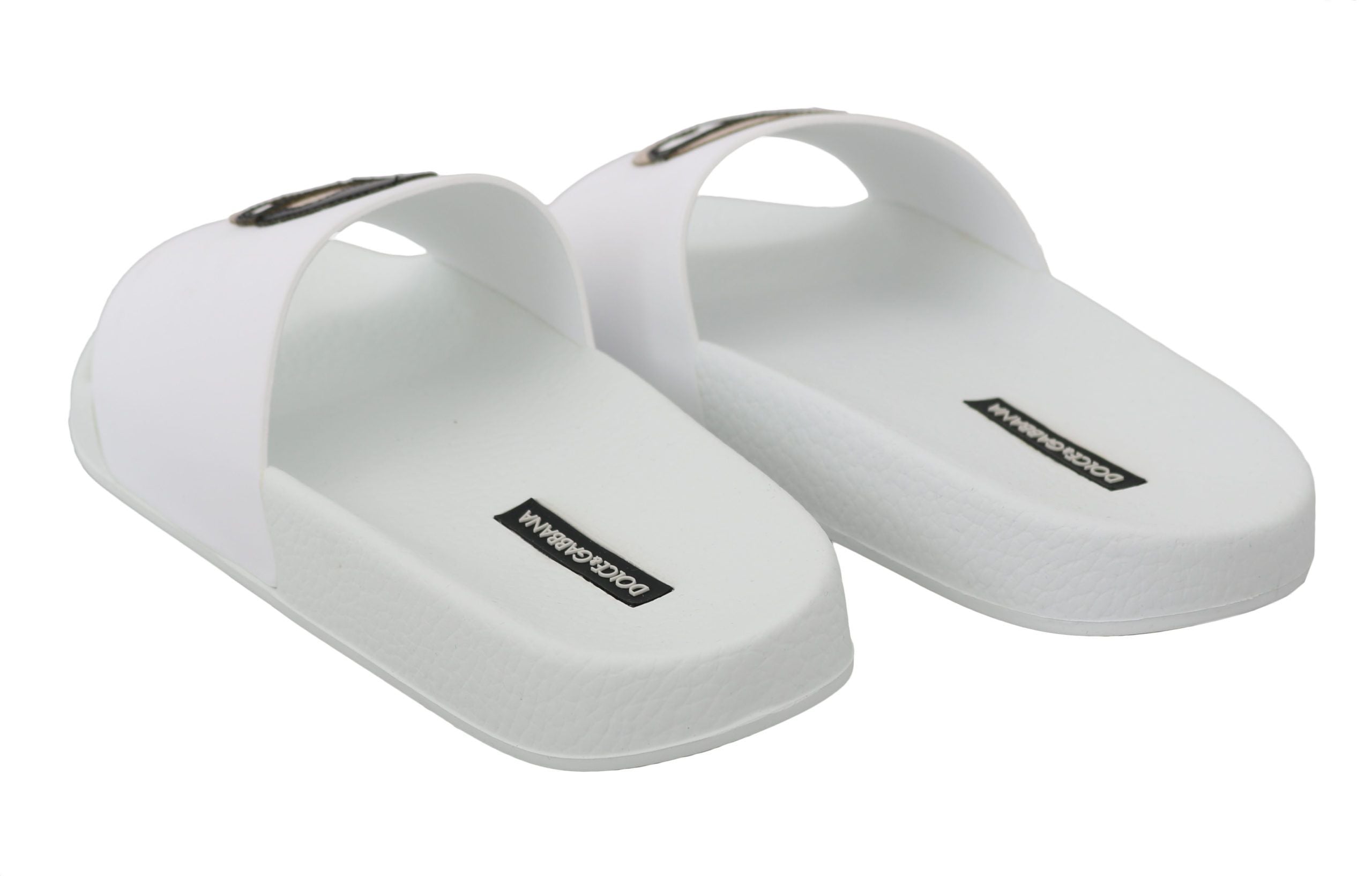 Chic White Slide Sandals - Luxury Summer Footwear - ventzia