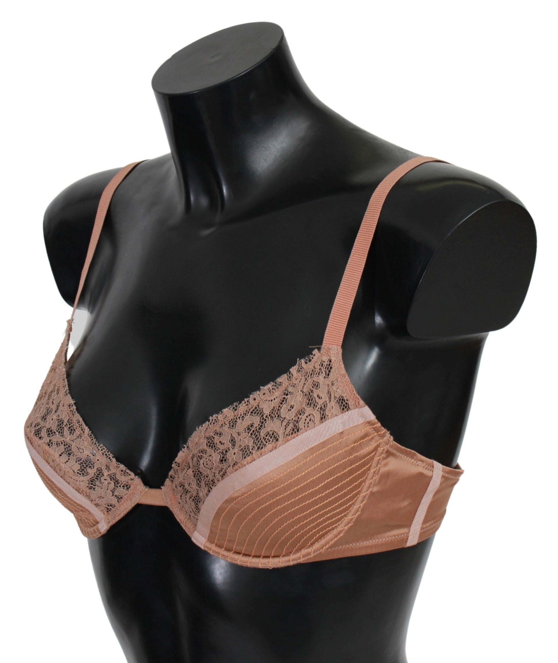 Elegant Nude Lace Push-Up Bra - ventzia