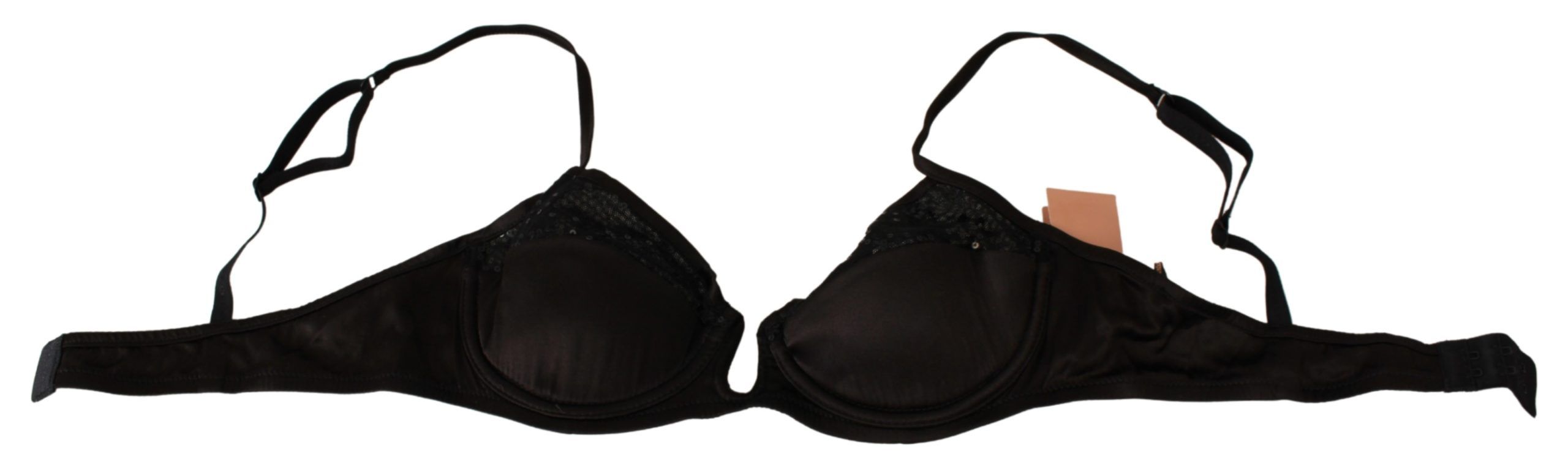 Sequined Brown Balconette Bra - ventzia