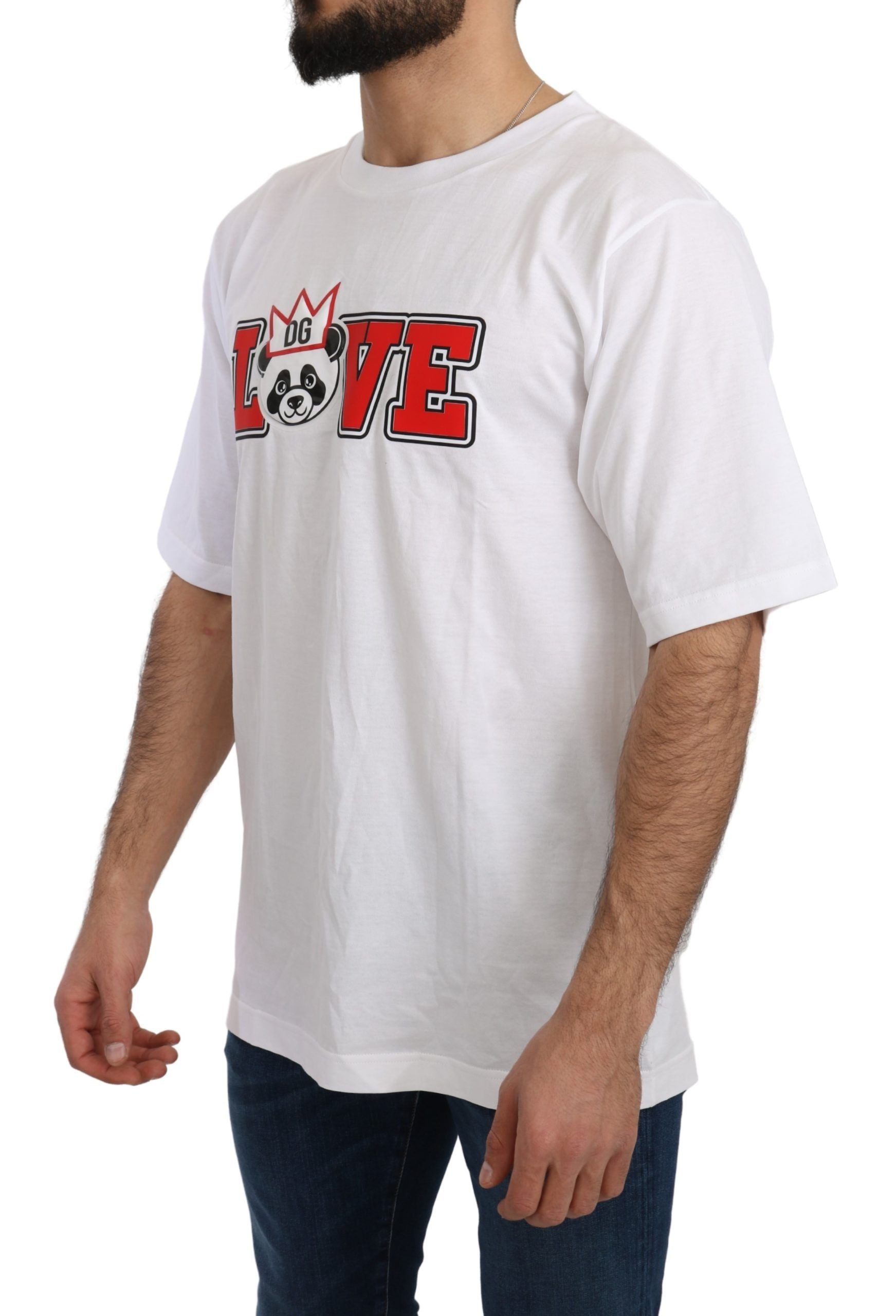Panda Love Slim Fit Crewneck Tee - ventzia