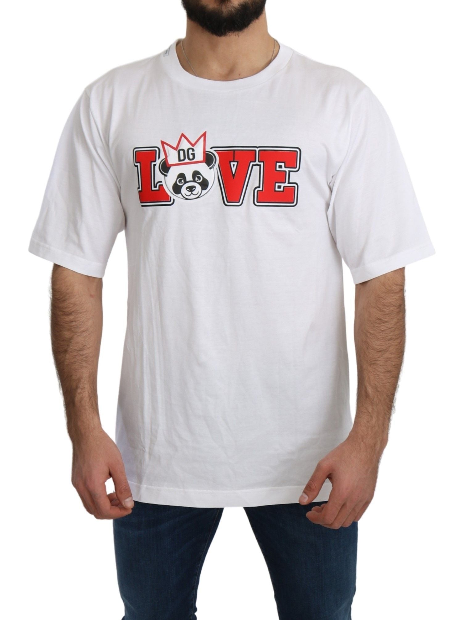 Panda Love Slim Fit Crewneck Tee - ventzia