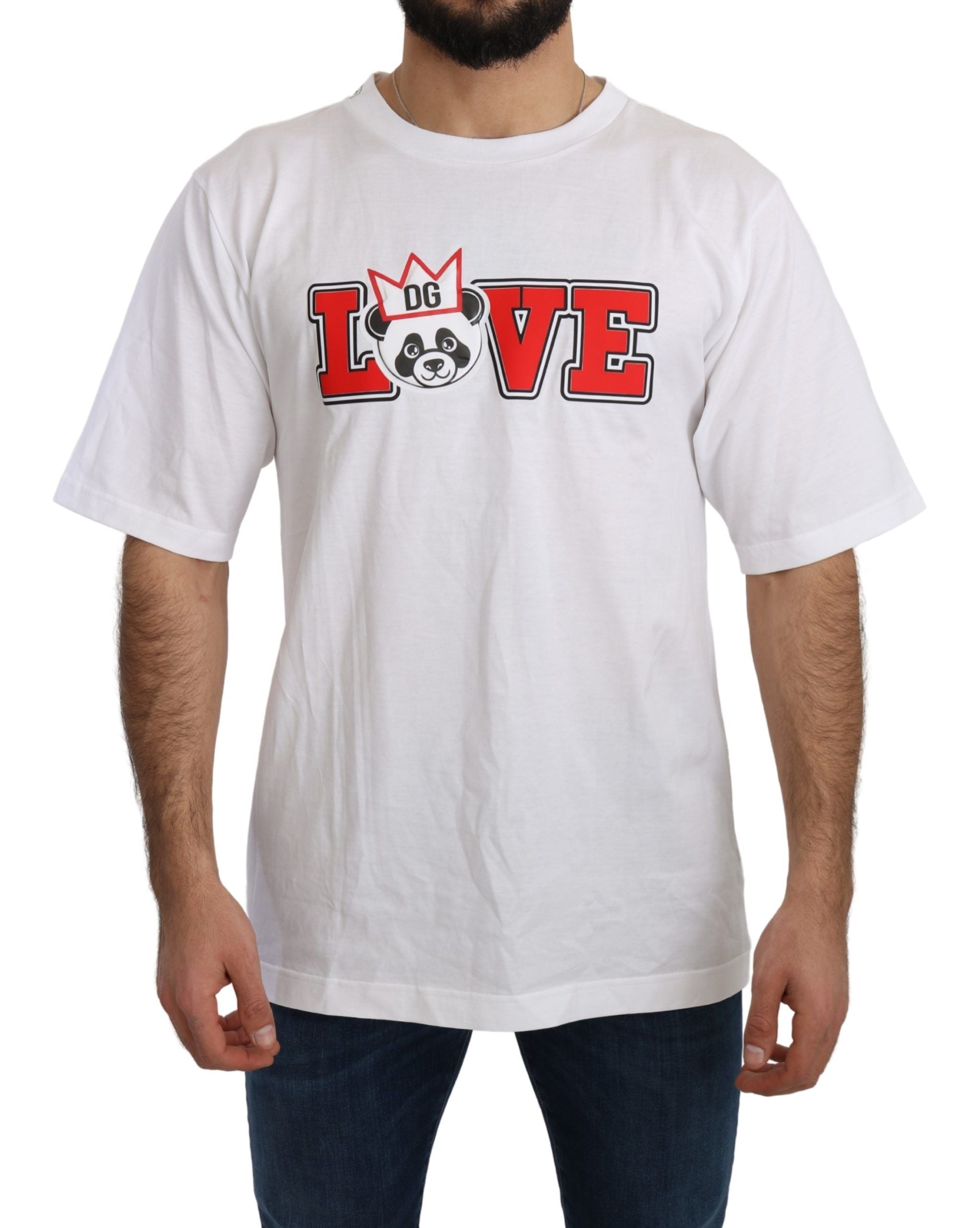 Panda Love Slim Fit Crewneck Tee - ventzia