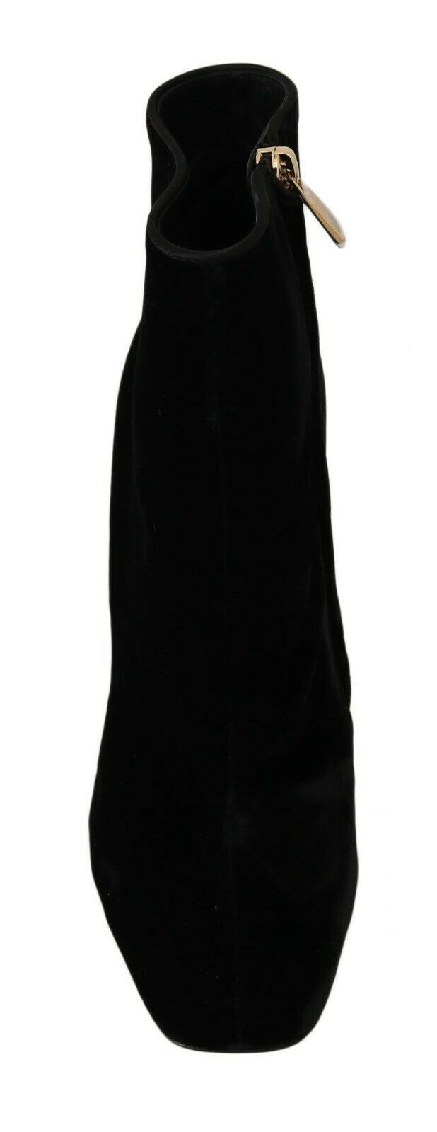 Elegant Velvet Ankle Boots with Crystal Heels - ventzia