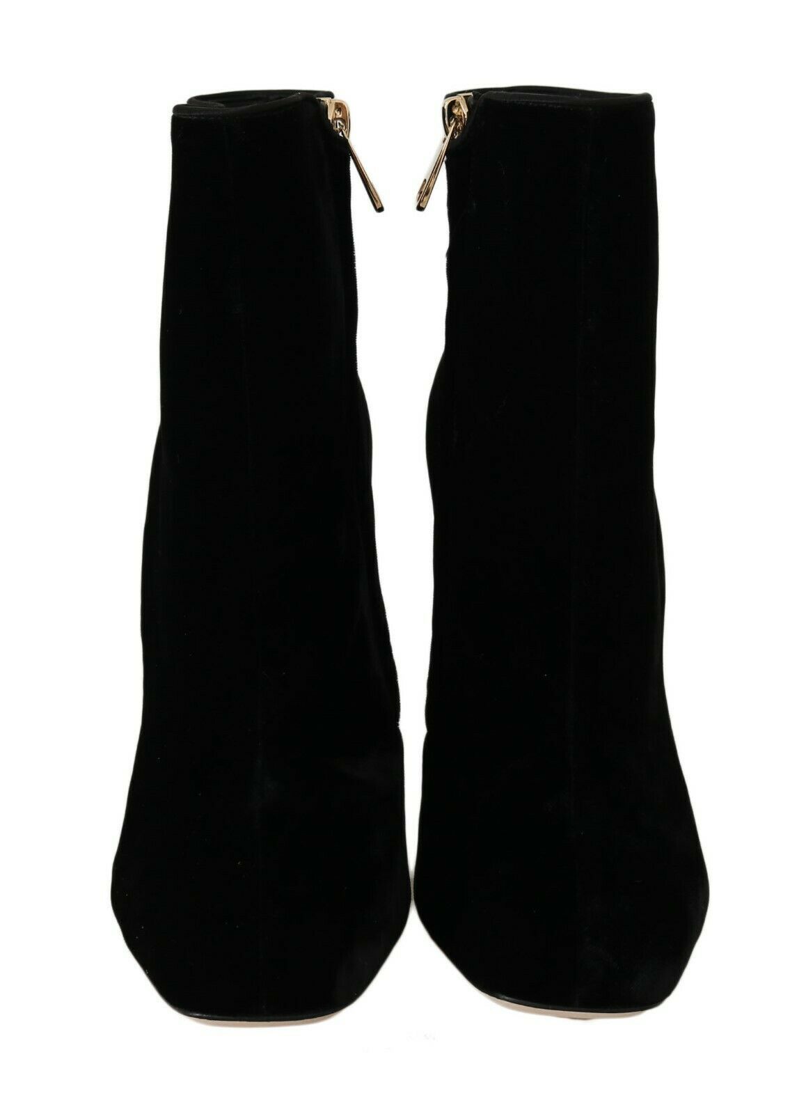 Elegant Velvet Ankle Boots with Crystal Heels - ventzia