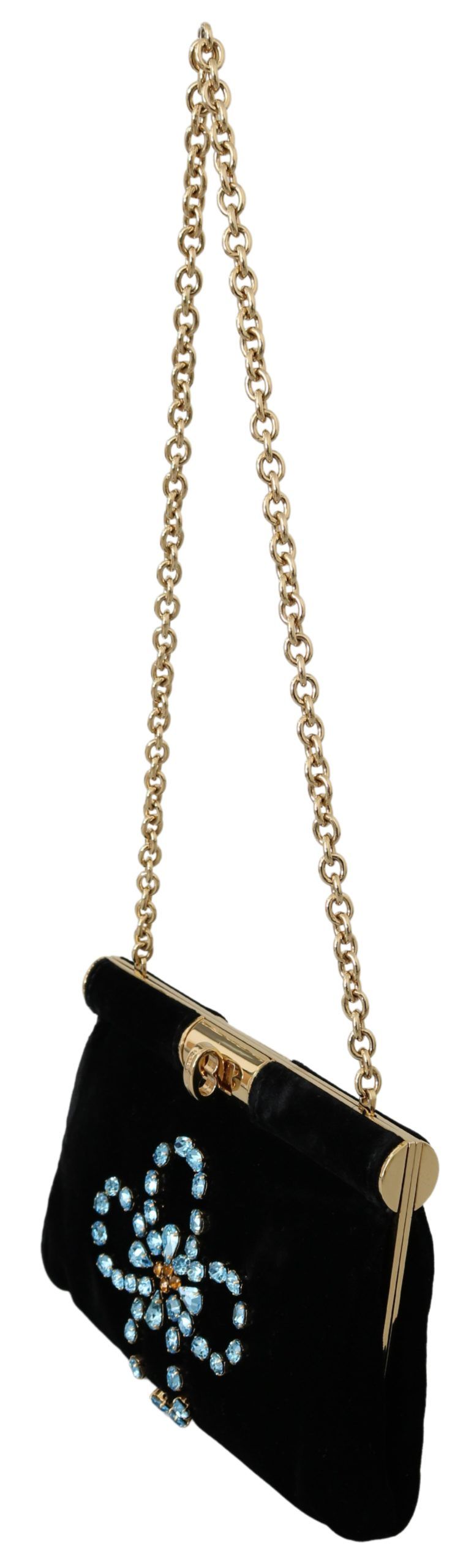 Velvet Evening Party Crossbody with Crystal Studs - ventzia
