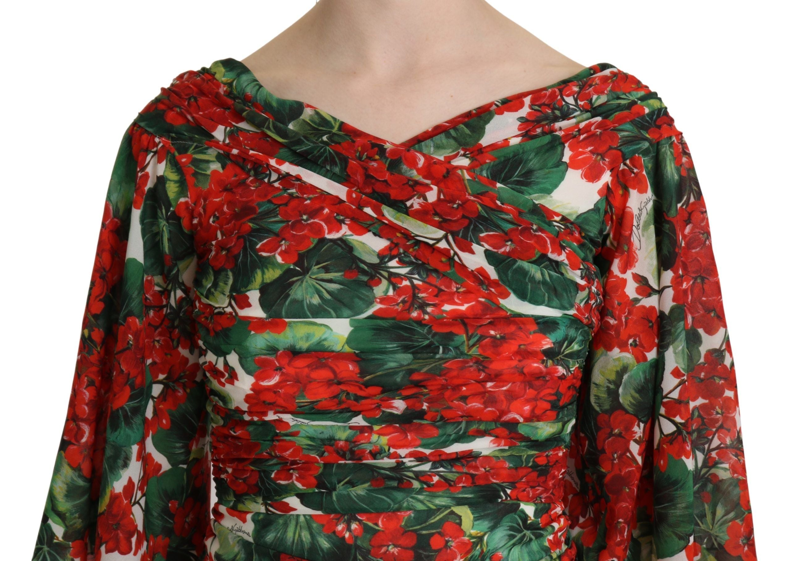 Enchanting Floral Midi Sheath Dress - ventzia