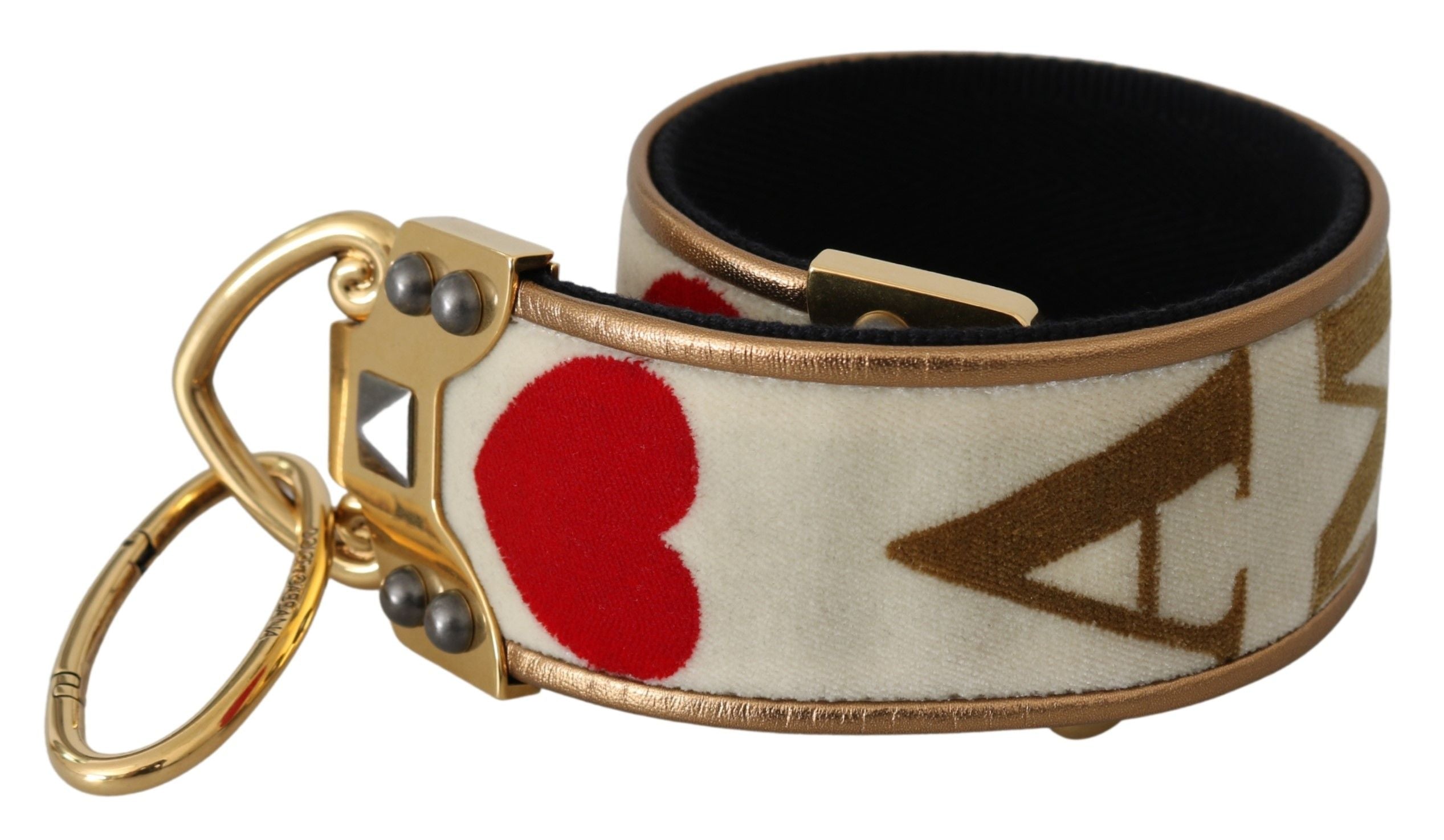 Chic Gold AMORE Print Shoulder Strap - ventzia