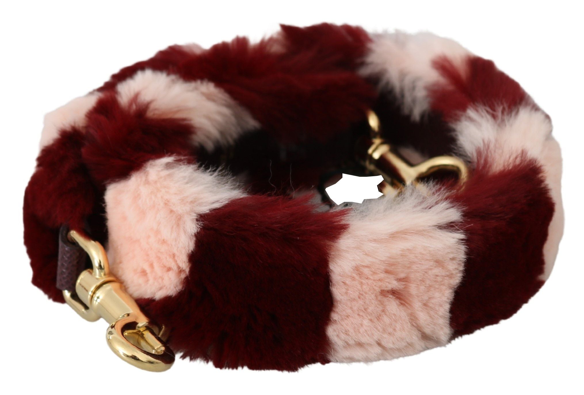 Bordeaux Pink Fur Shoulder Strap Luxury Accessory - ventzia