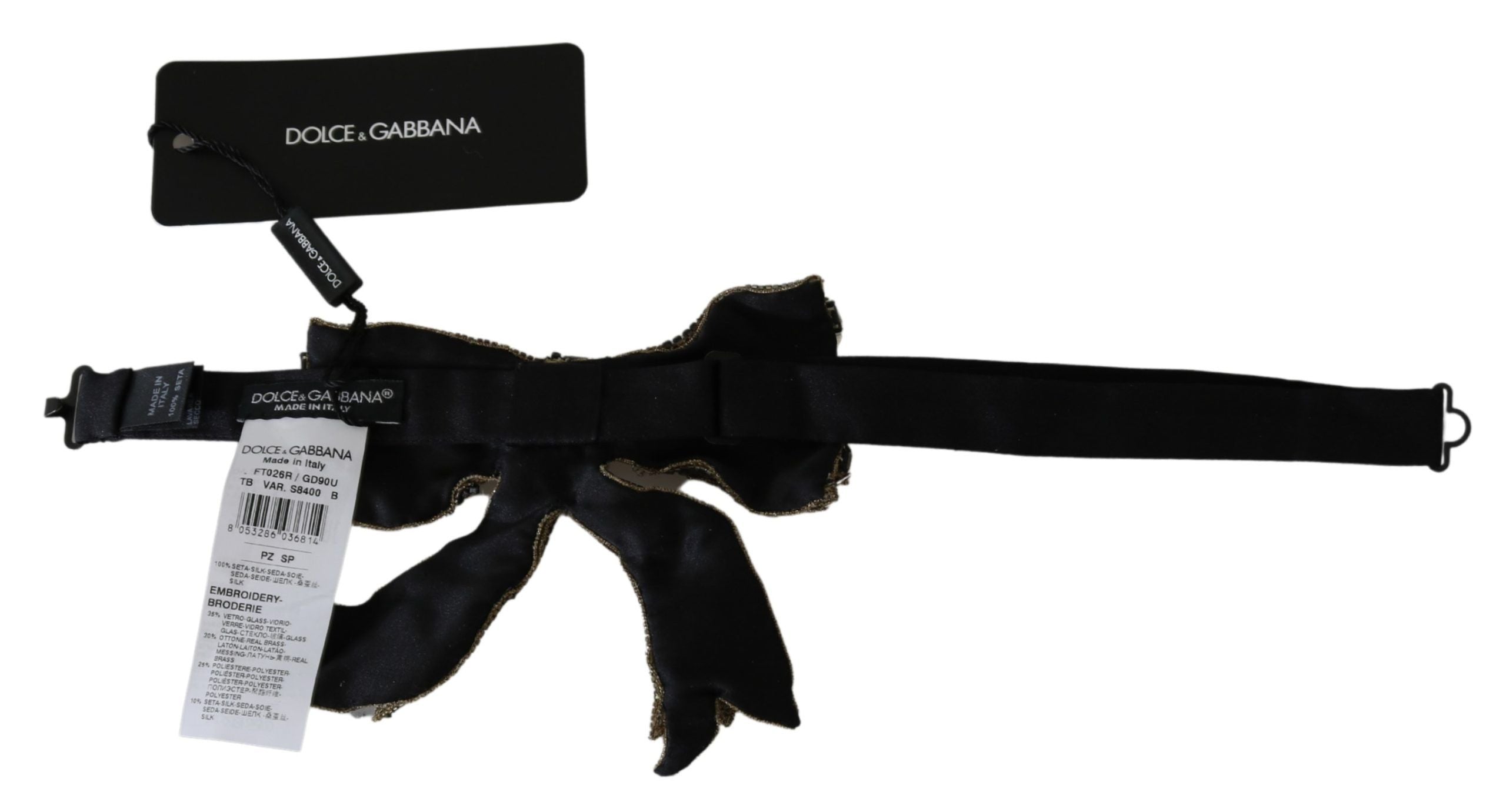 Elegant Silk Gold Bowtie - Dazzle in Style - ventzia