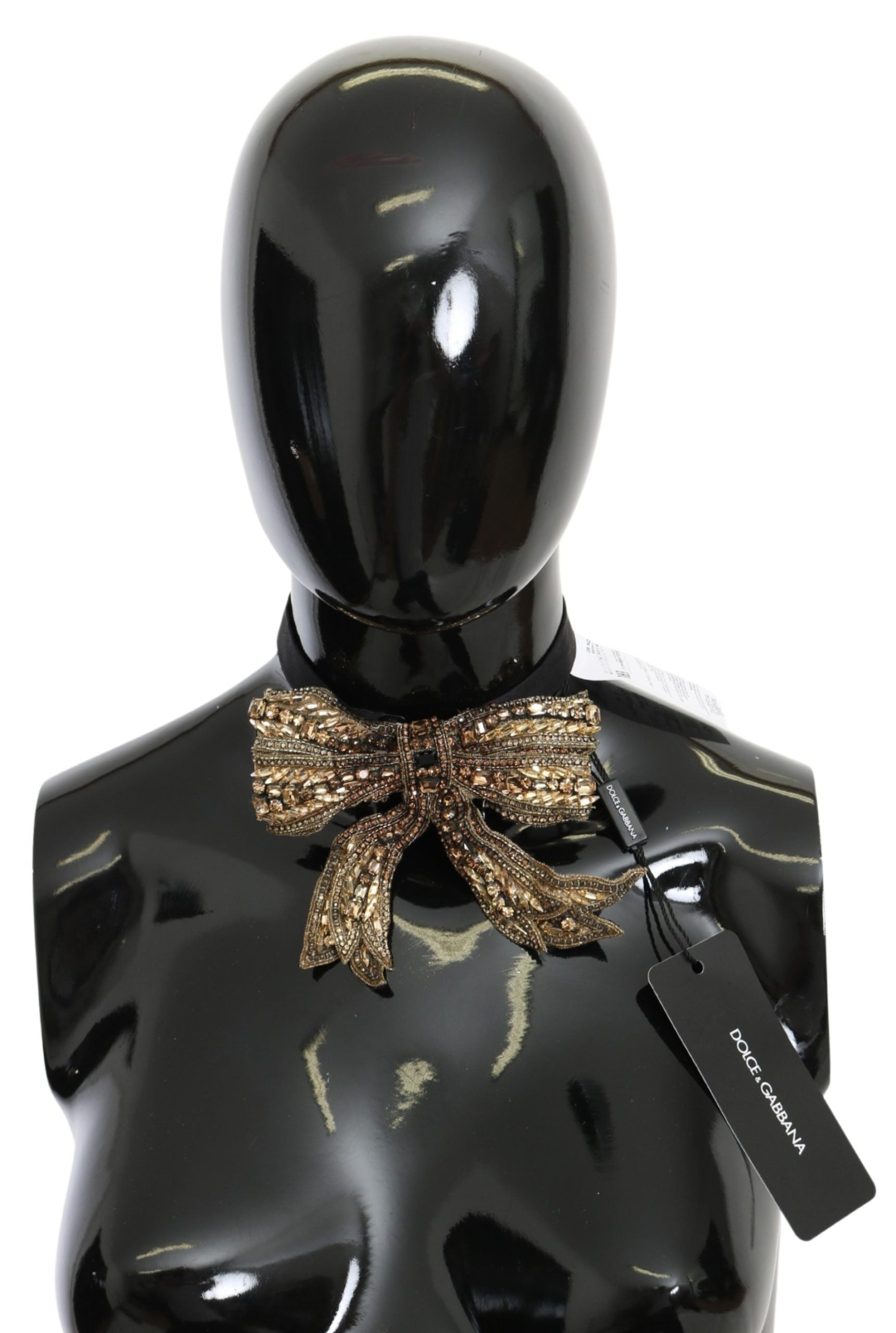 Elegant Silk Gold Bowtie - Dazzle in Style - ventzia