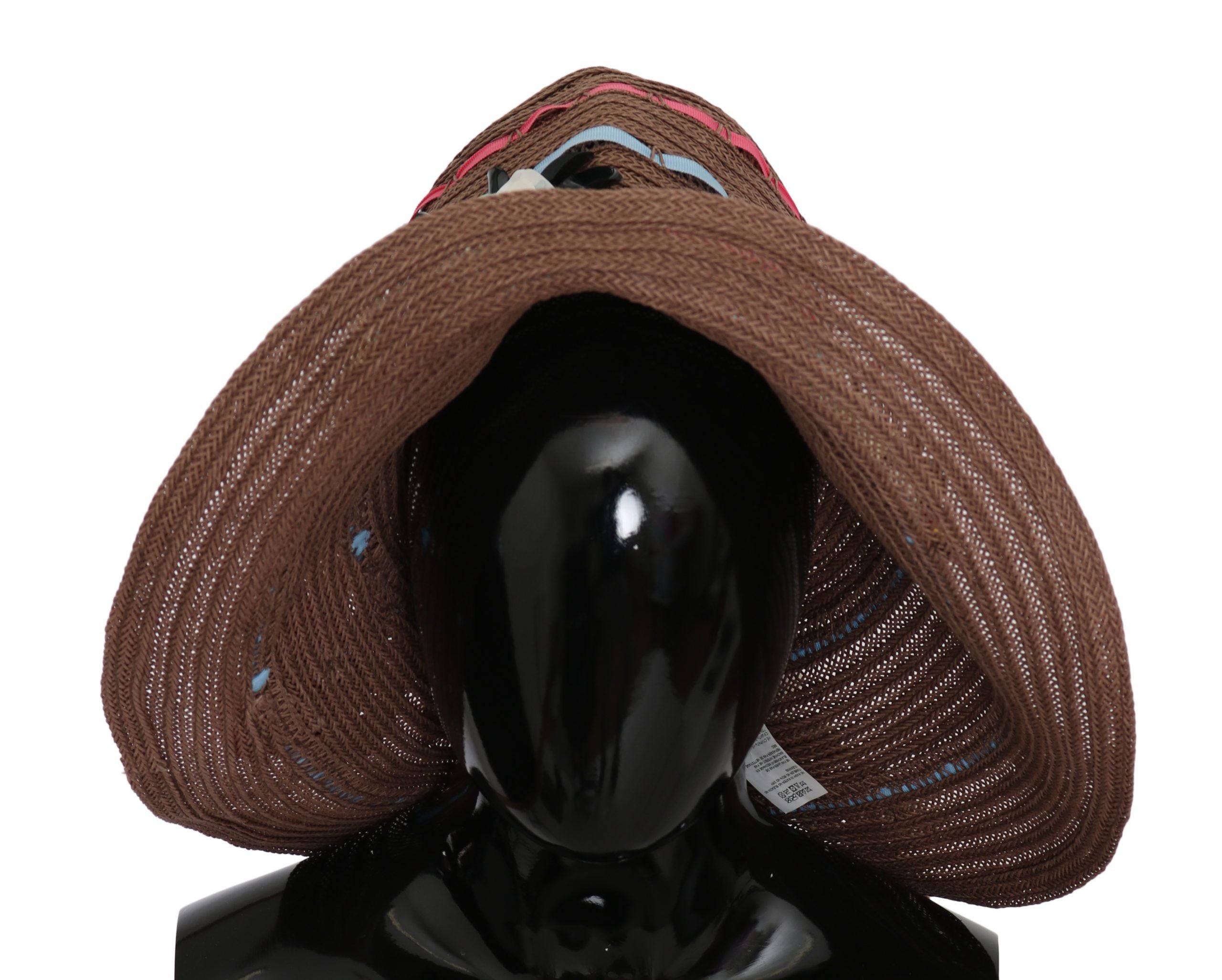 Elegant Floppy Straw Hat with Floral Accents - ventzia