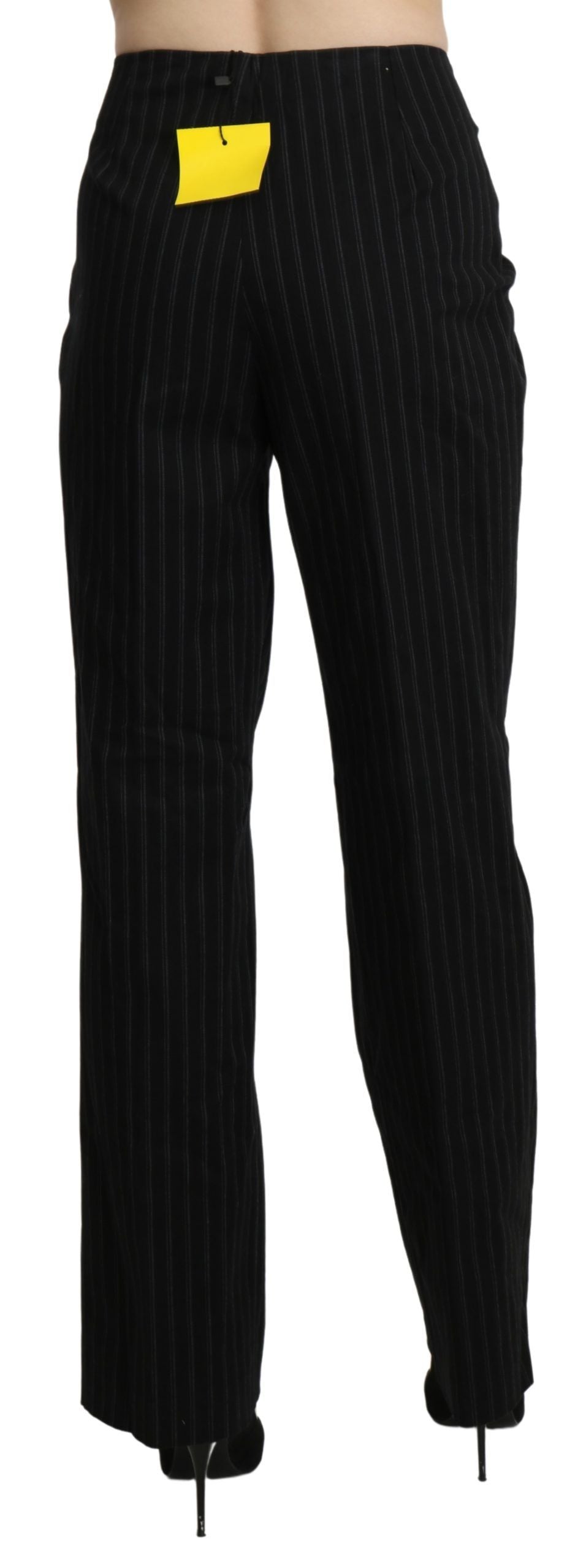 Elegant High Waist Black Pants - ventzia