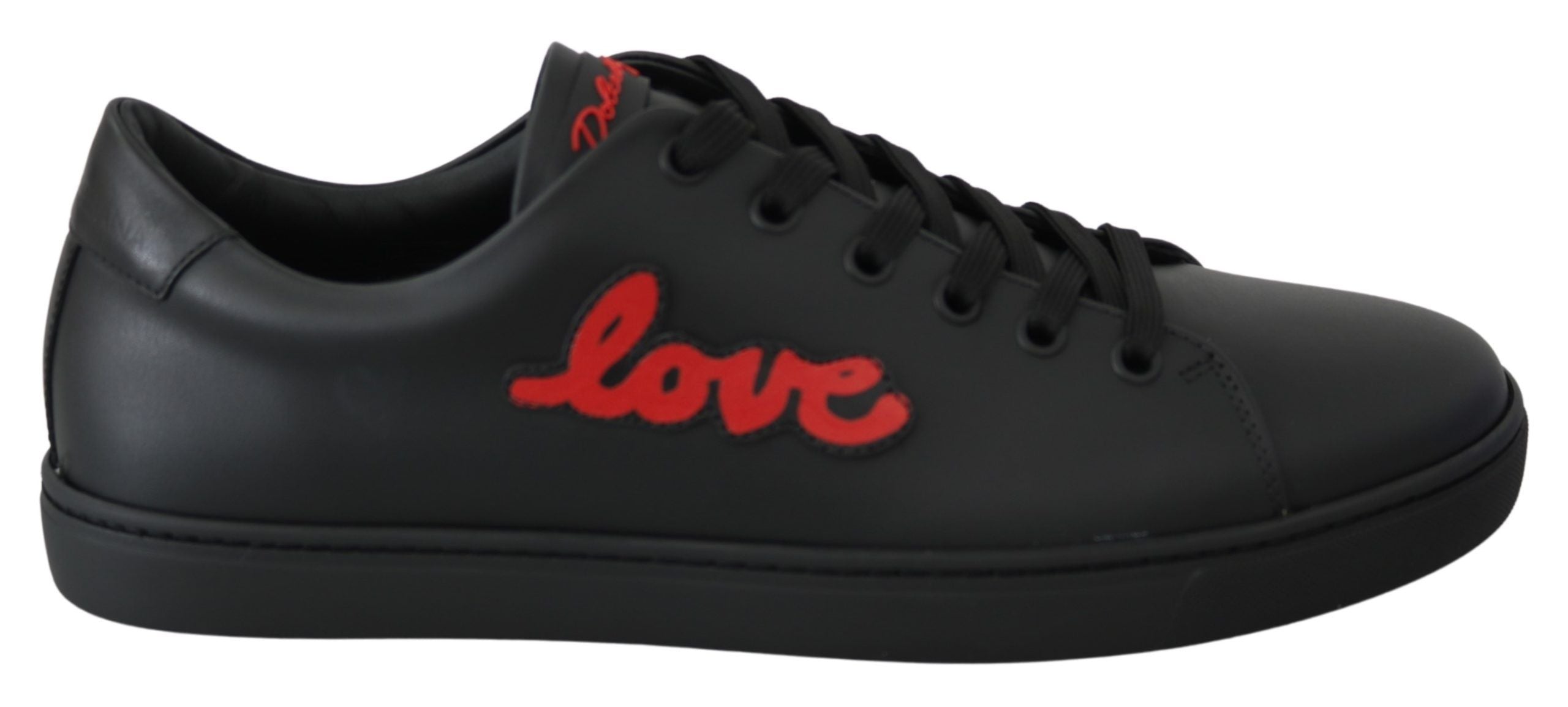 Elegant Leather Sneakers with Red Accents - ventzia