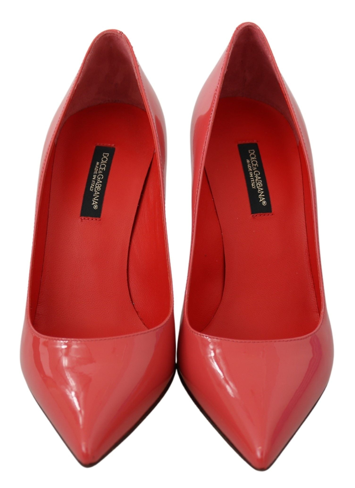 Elegant Dark Pink Patent Leather Pumps - ventzia