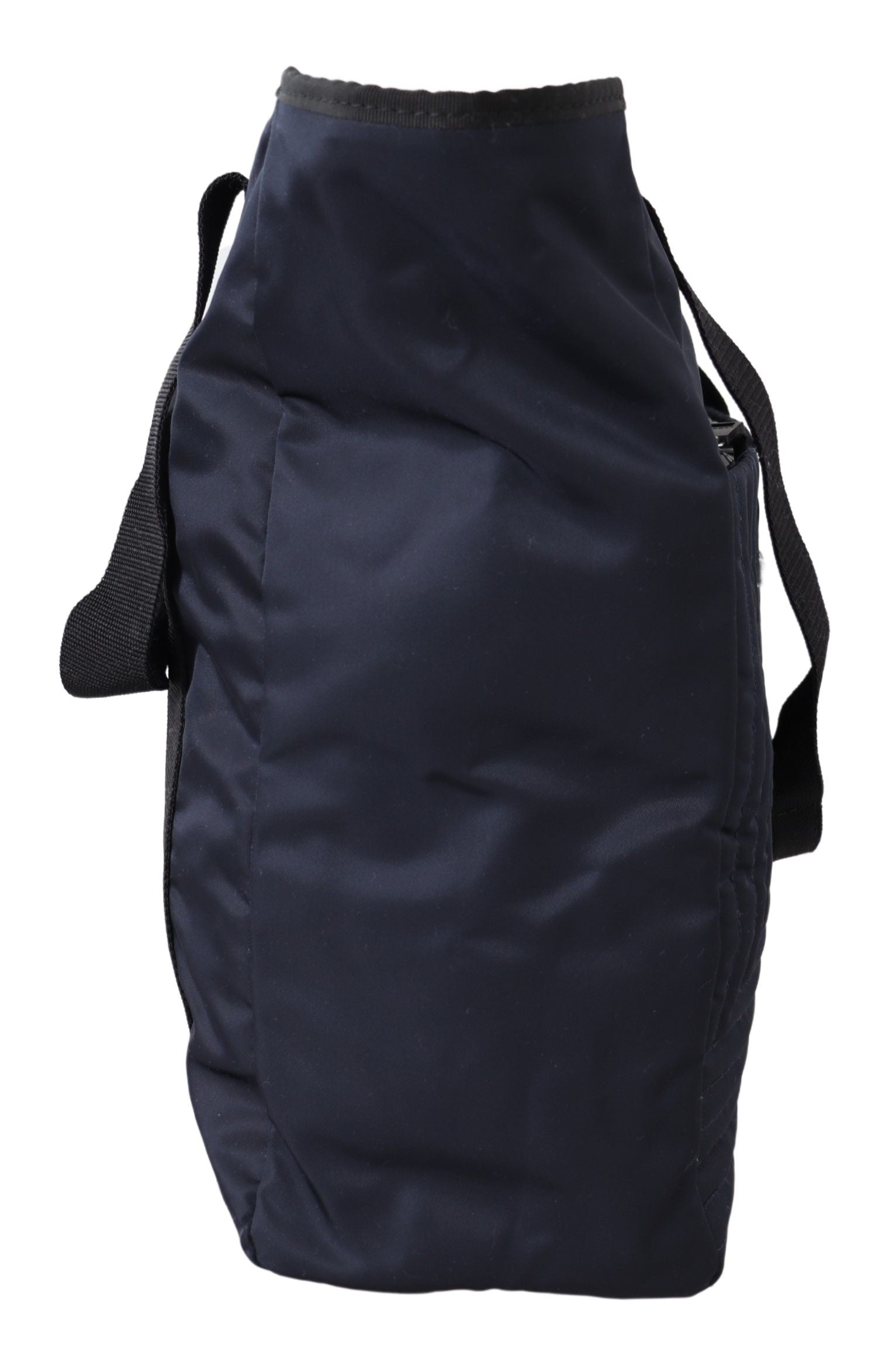 Elegant Blue Nylon Tote Bag - ventzia
