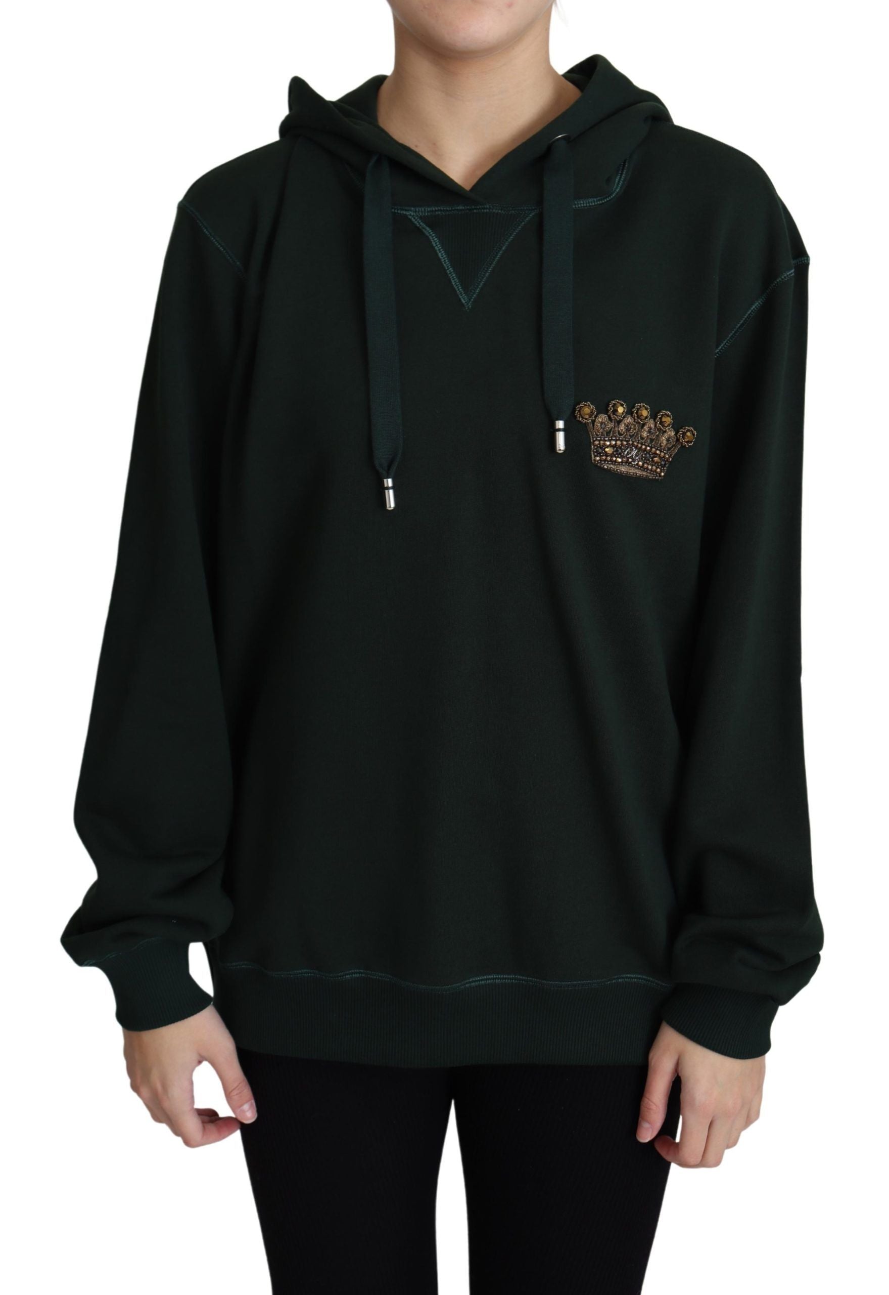 Regal Crown Embroidered Hoodie - ventzia