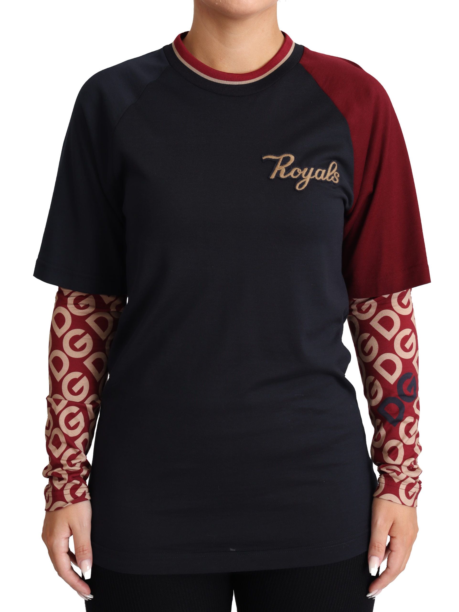 Multicolor Royals Cotton Crewneck Sweater - ventzia