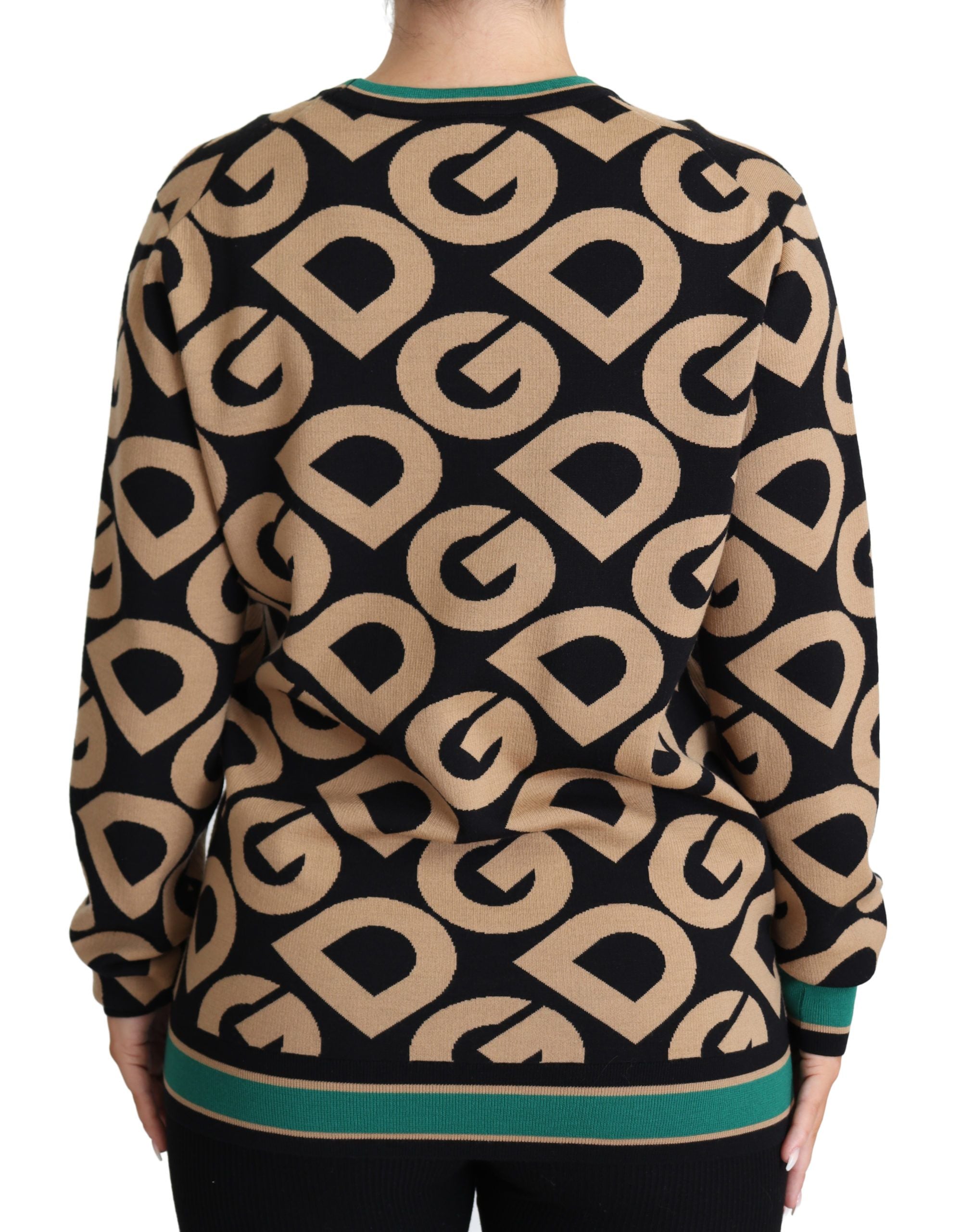 Elegant Multicolor Wool Blend Sweater - ventzia