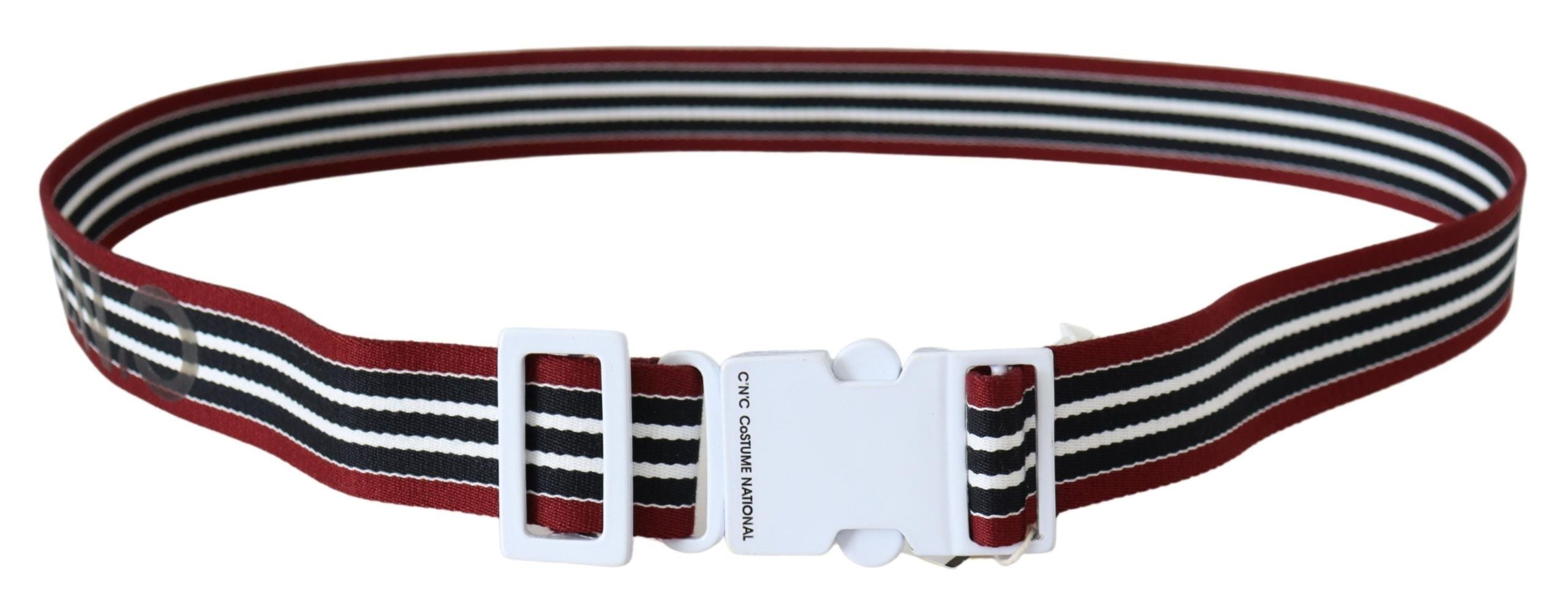 Elegant Stripe Canvas Waist Belt - ventzia