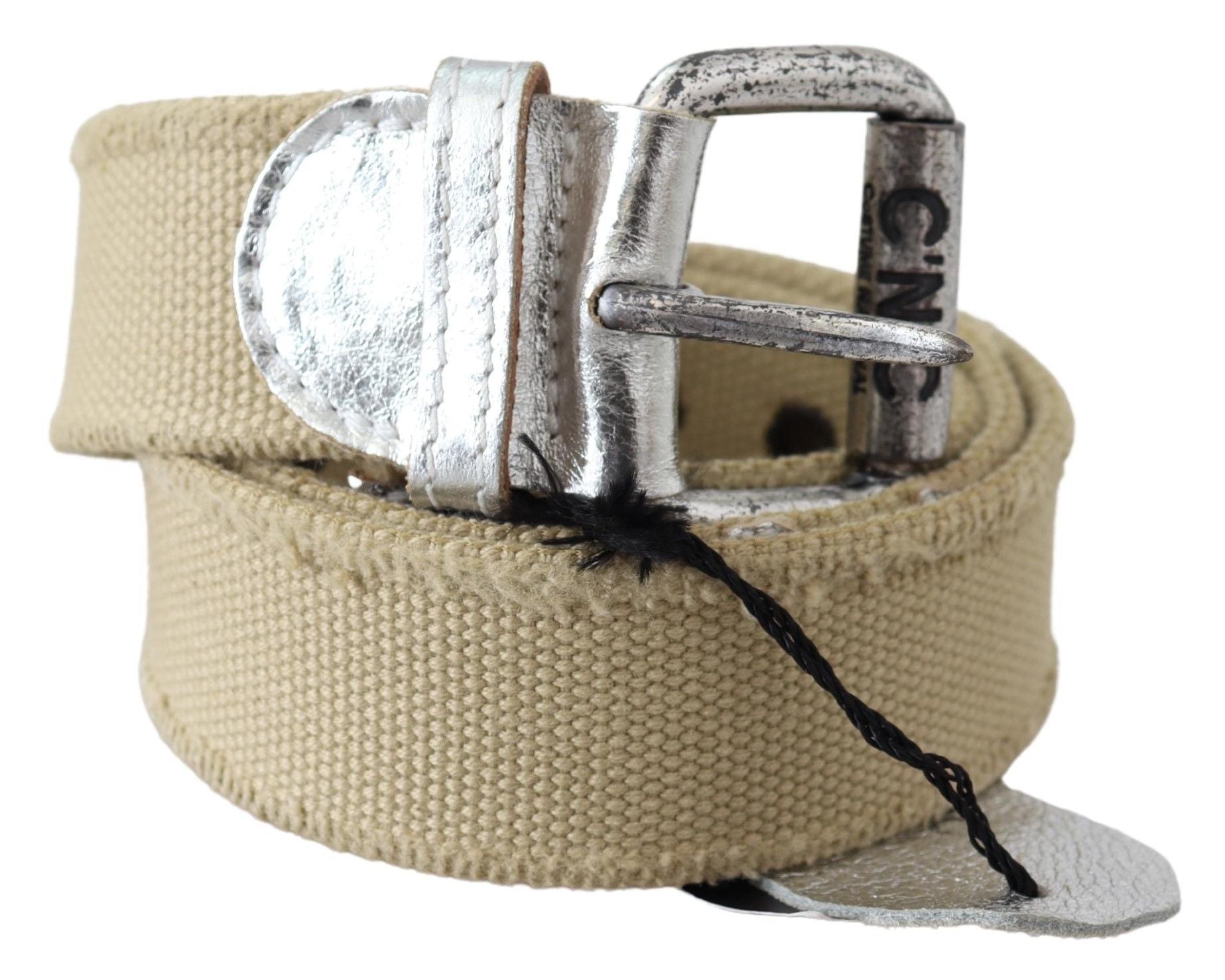 Elegant Beige Cotton Fashion Belt - ventzia