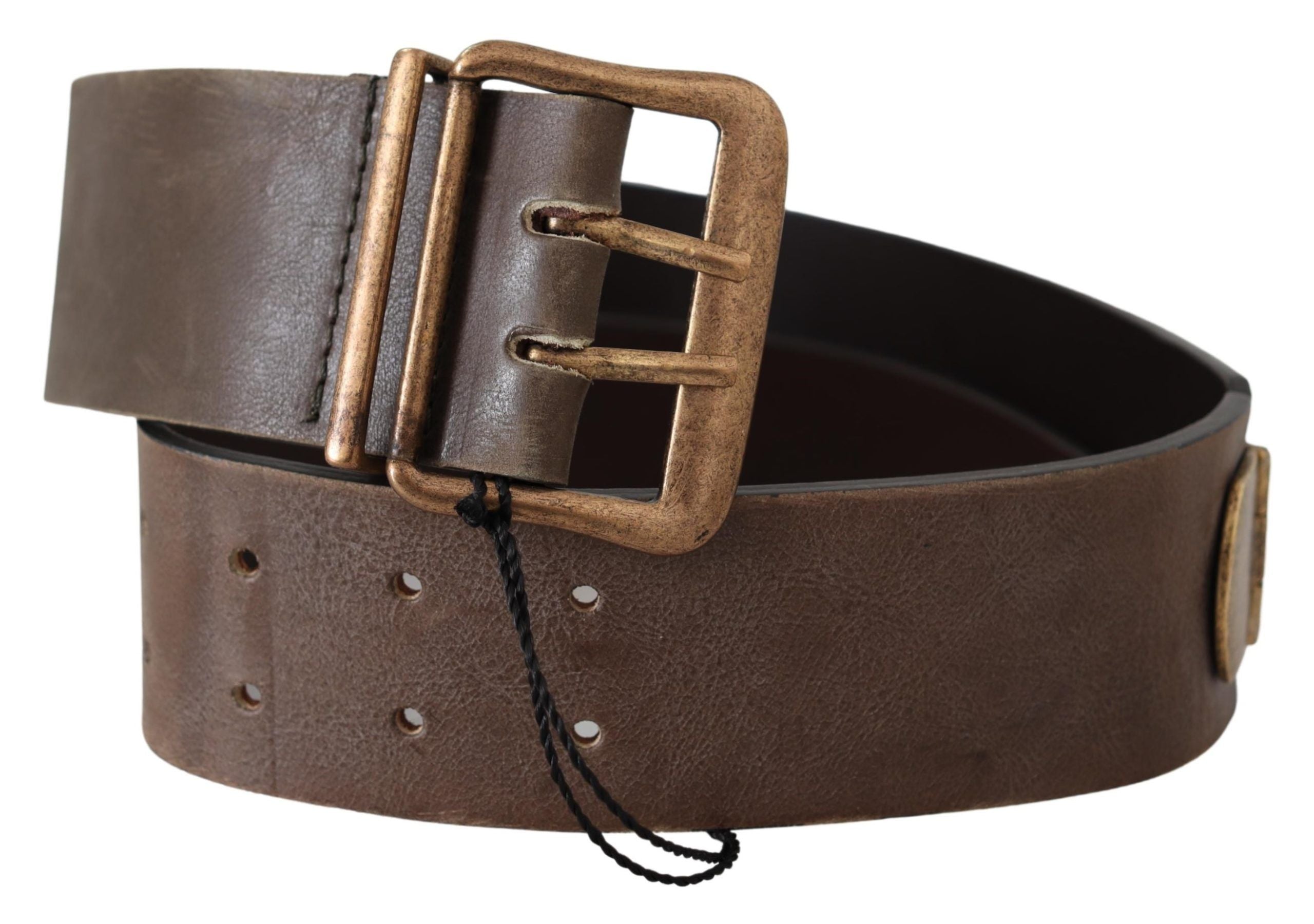Elegant Leather Fashion Belt in Rich Brown - ventzia