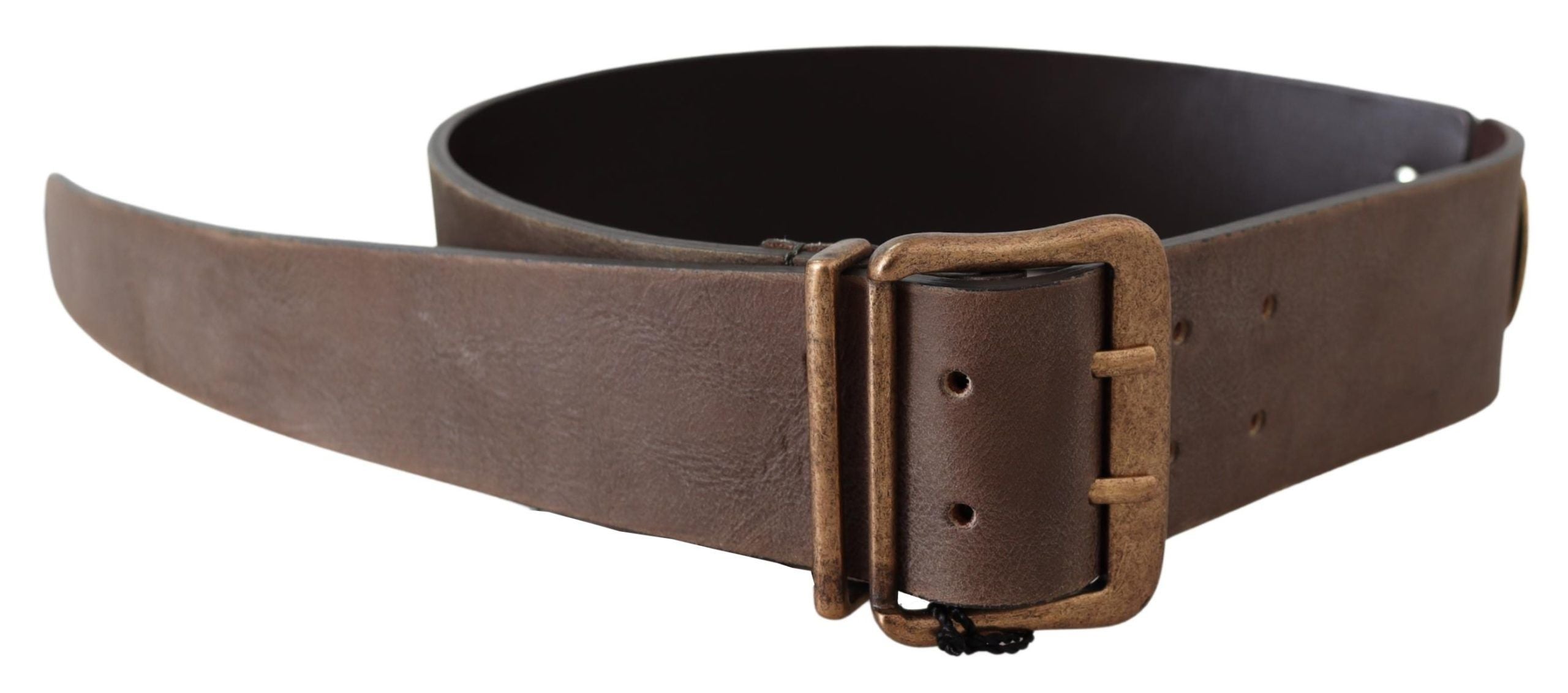 Elegant Leather Fashion Belt in Rich Brown - ventzia