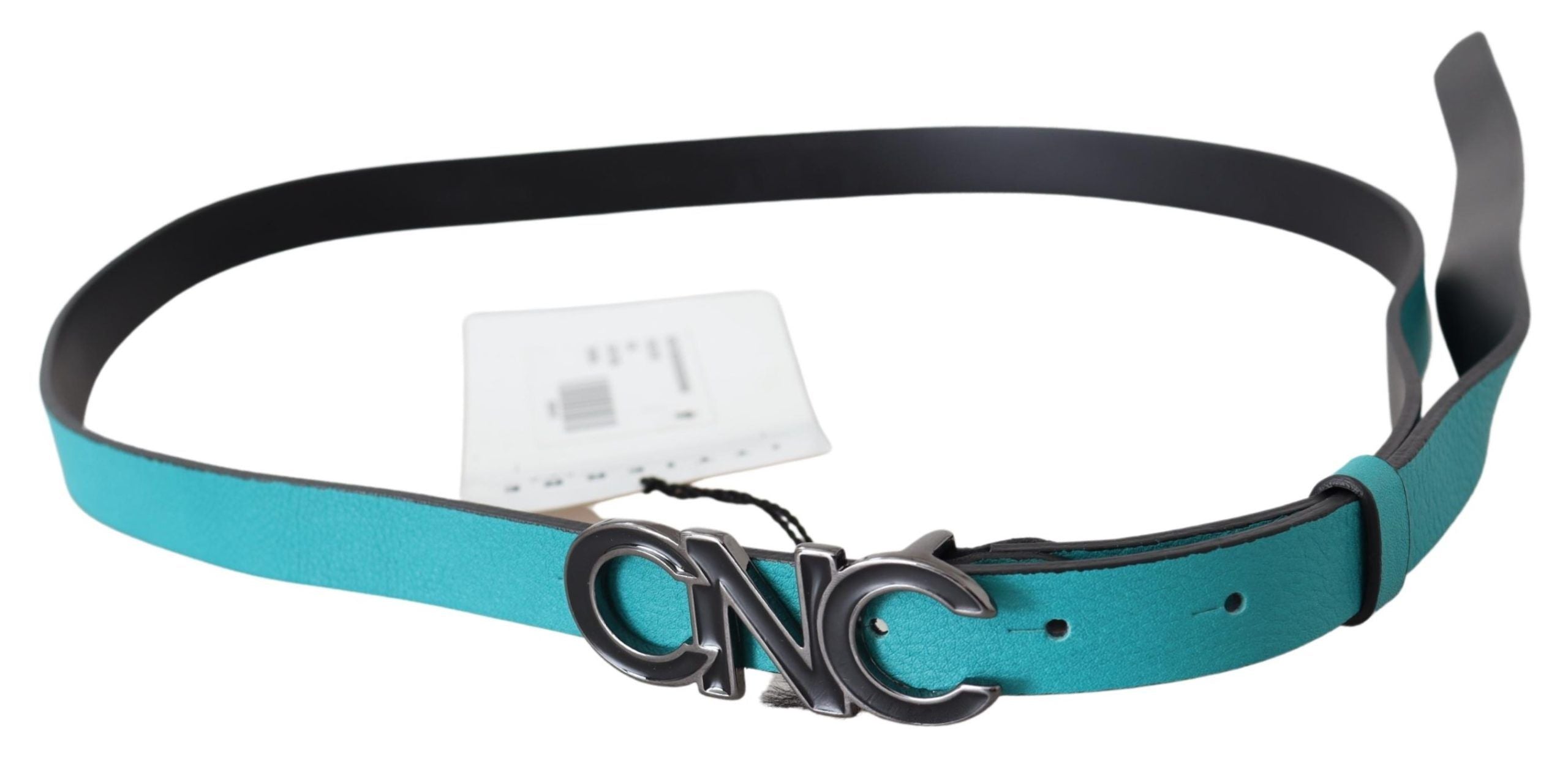 Chic Blue Green Leather Fashion Belt - ventzia