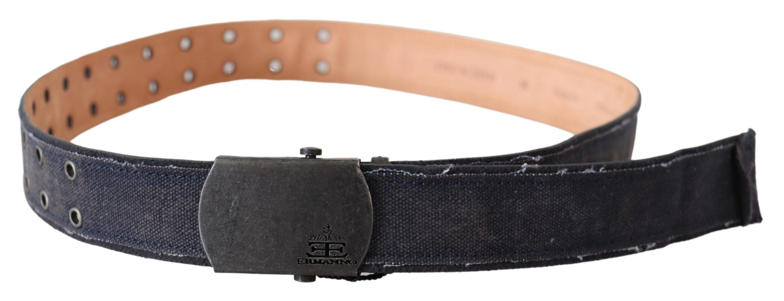 Chic Blue Leather Waist Belt - ventzia