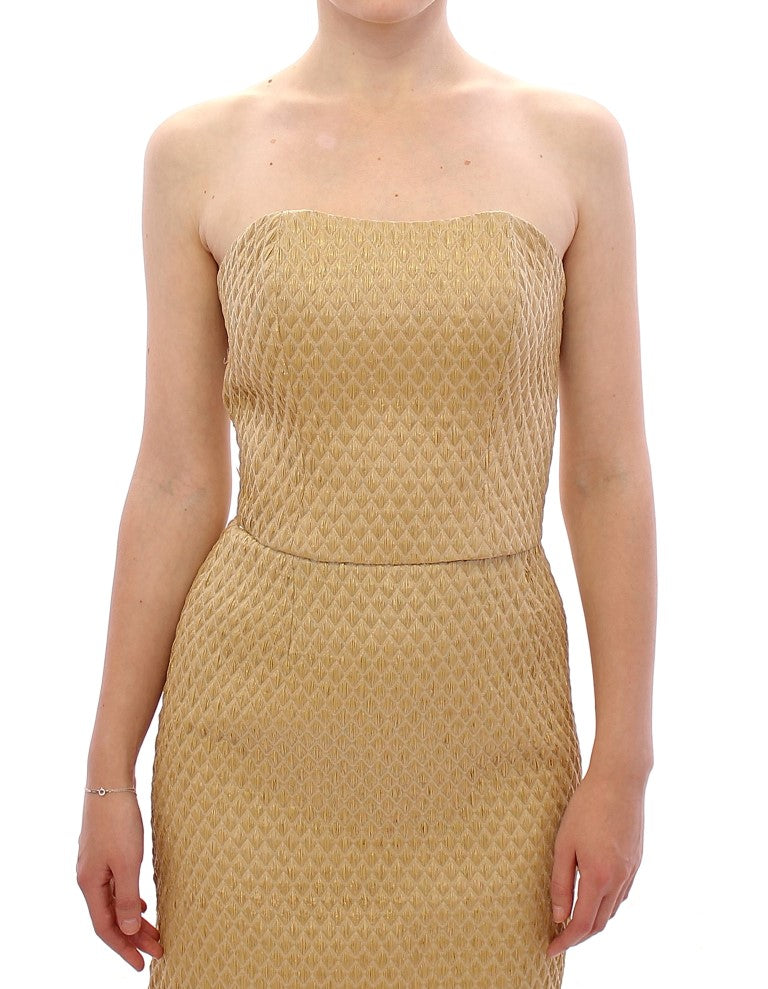 Exclusive Silk-Blend Beige Off-Shoulder Top - ventzia