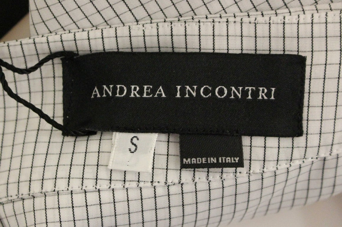 Chic White Checkered Cotton Shorts - ventzia
