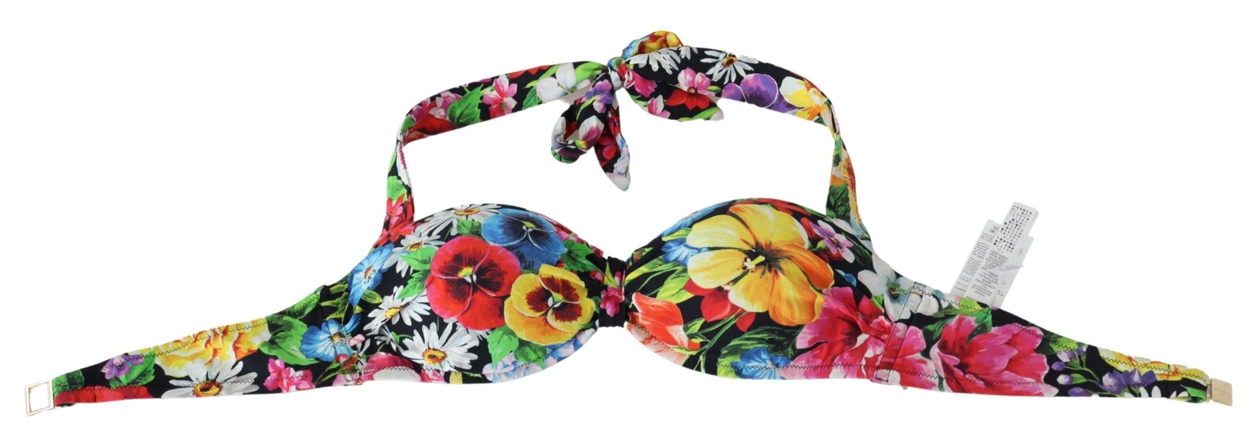 Floral Elegance High-End Bikini Top - ventzia
